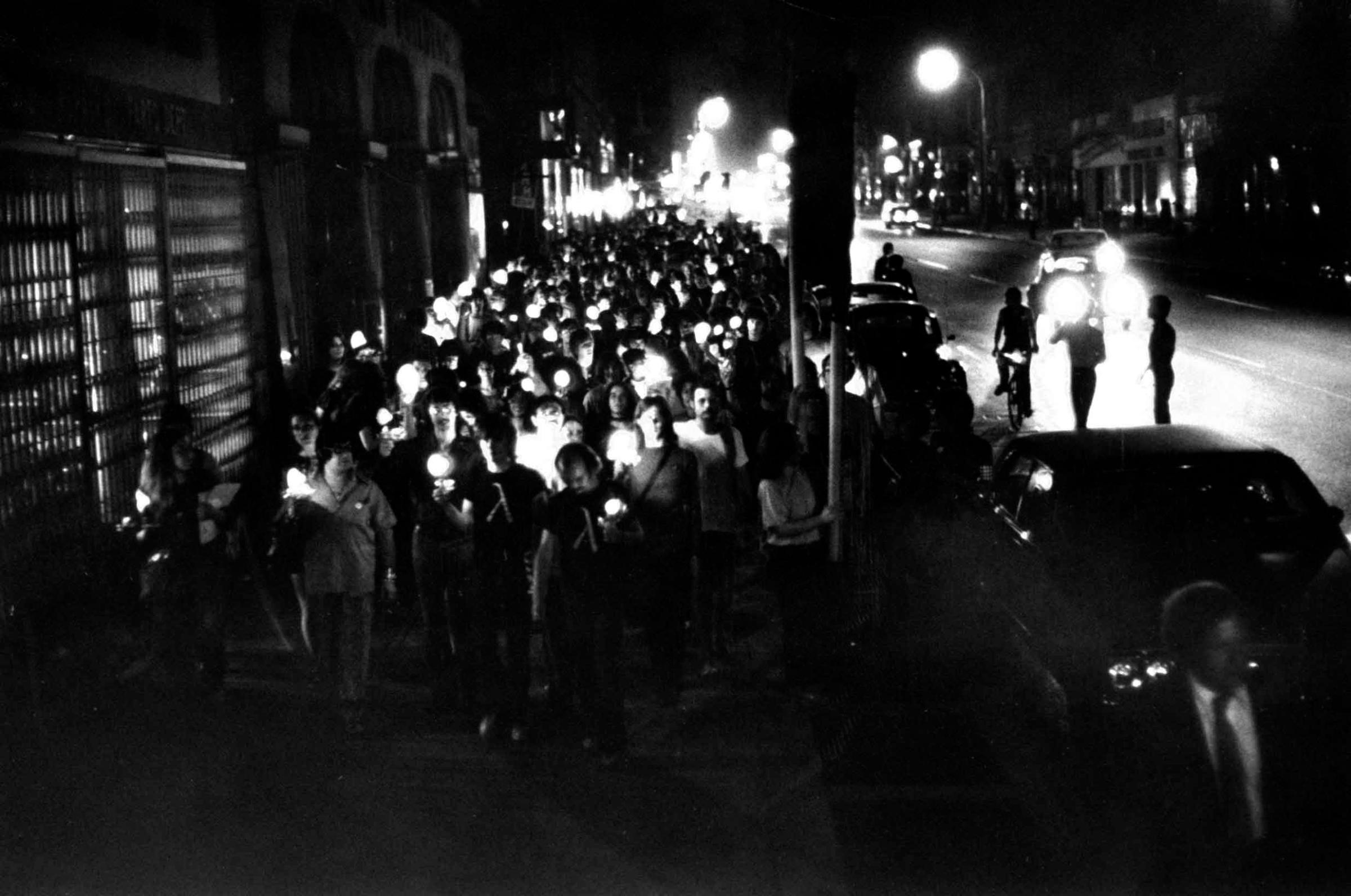In commemoration of the 1969 Stonewall riots in Greenwich Village, militants this year designated the last week in June as Gay Liberation Week and celebrated with a candlelight parade. The parade involved 300 male and female homosexuals, who marched without incident two miles from Gay Activists headquarters to a park near City Hall.