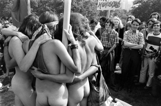 Gay rights protest, New York, 1971.