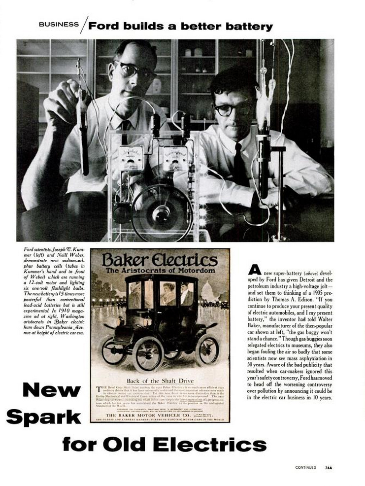 "New Spark for Old Electrics," LIFE Magazine, Oct. 21, 1966.