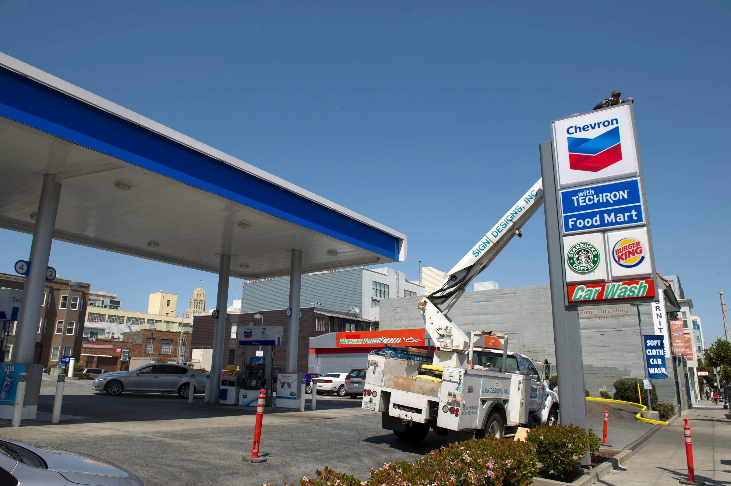 General Views from Chevron Corp. Gas Stations