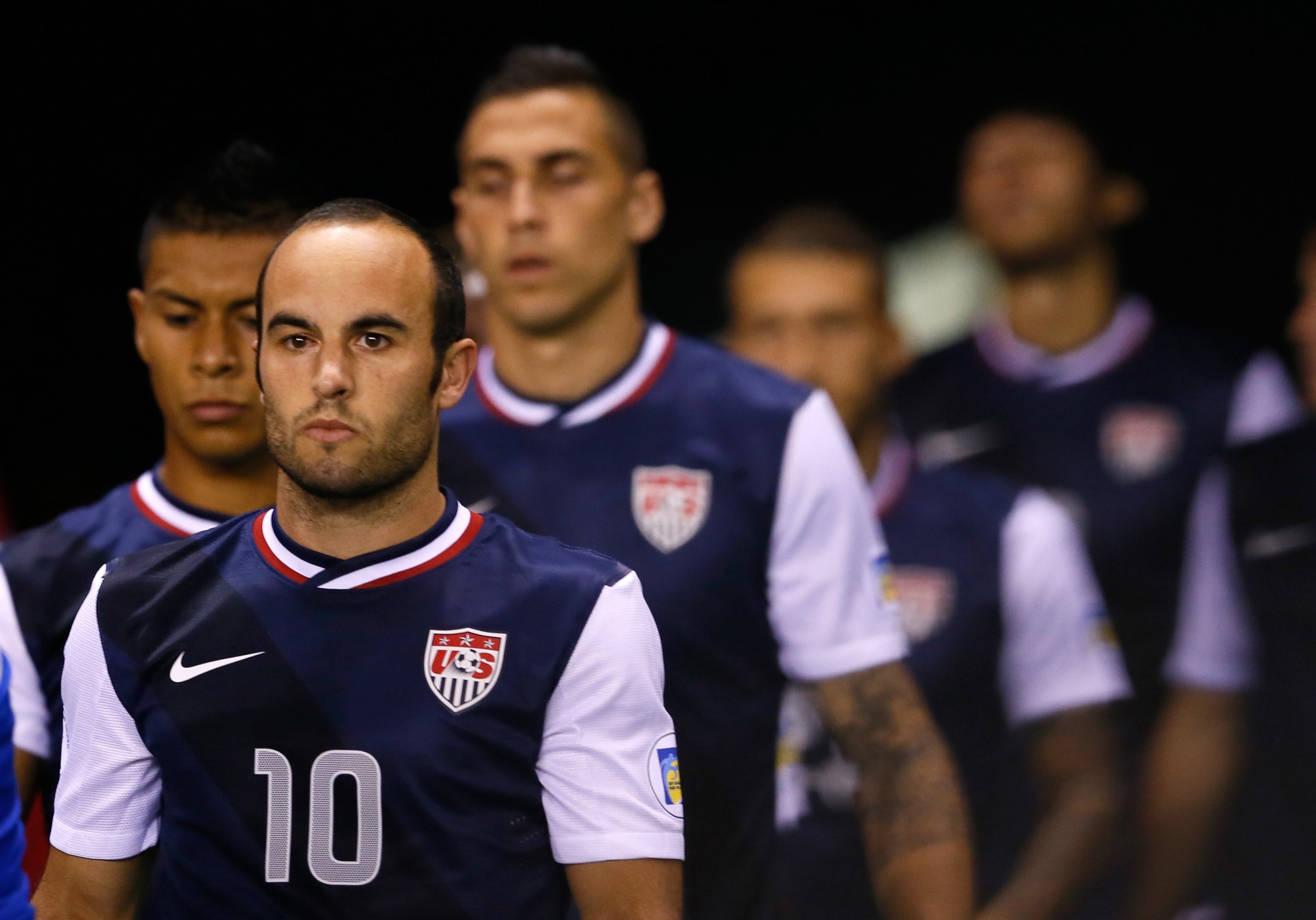 Landon Donovon prepares to play against Costa Rica during the 2014 World Cup Qualifier at Estadio Nacional on Sept. 6, 2013 in San Jose, Costa Rica.