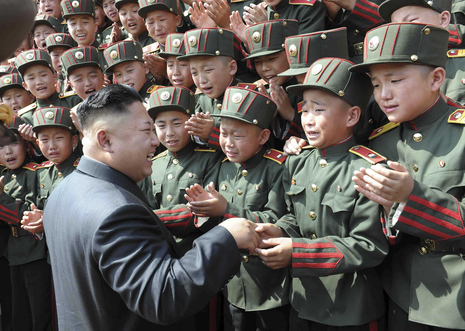 North Korean leader Kim Jong Un visits Mangyongdae Revolutionary School