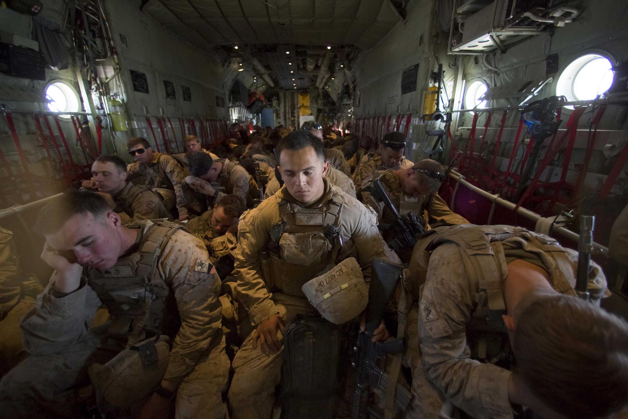 U.S. Marines Withdraw From Afghanistan
