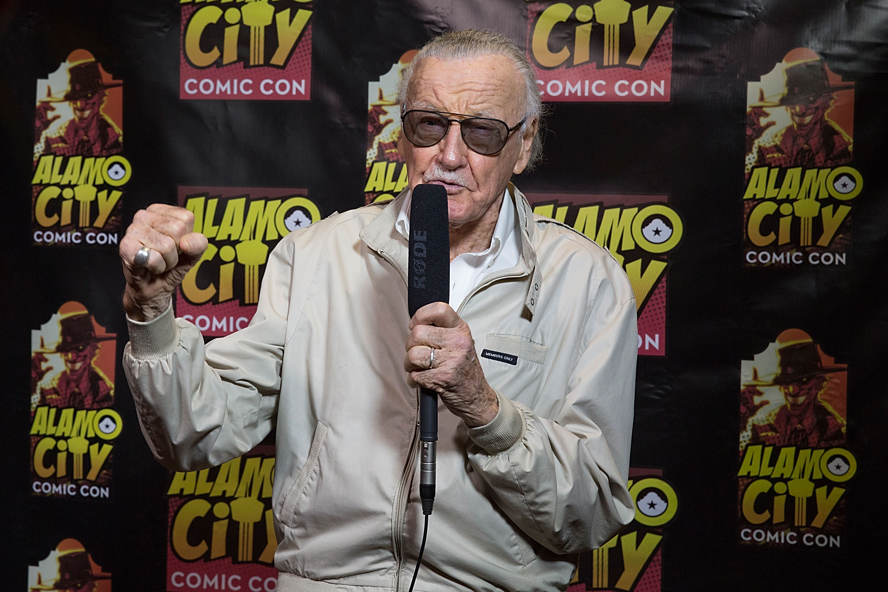Comic book writer Stan Lee attends day one of the Alamo City Comic Con at the Henry B. Gonzalez Convention Center on September 26, 2014 in San Antonio, Texas. (Rick Kern—WireImage)