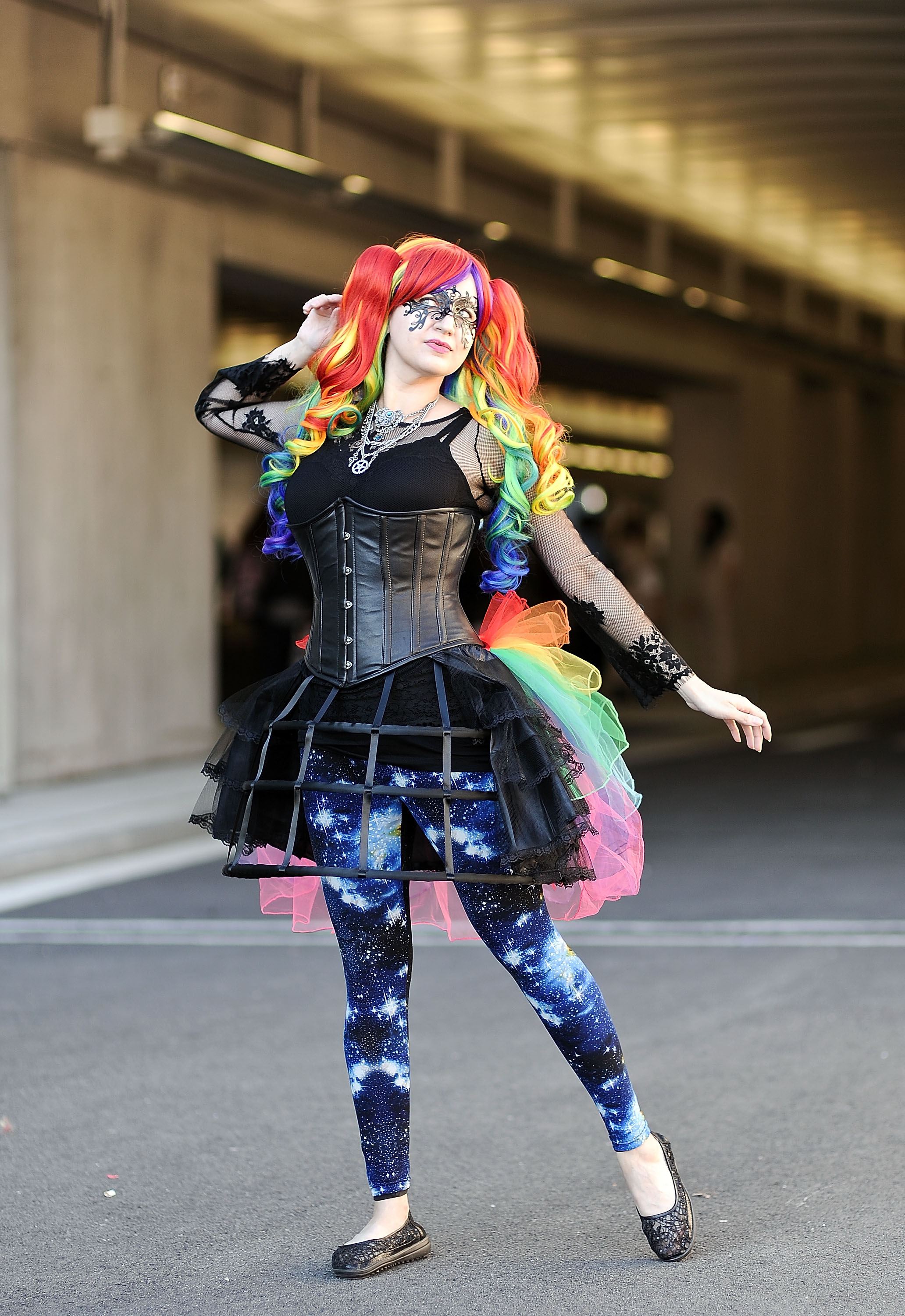A Comic Con attendee poses during the 2014 New York Comic Con at Jacob Javitz Center on October 12, 2014 in New York City. (Daniel Zuchnik&mdash;Getty Images)