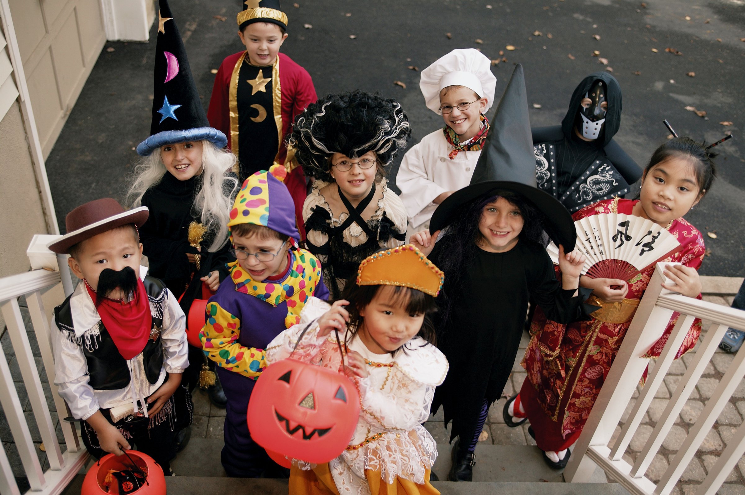 Children trick-or-treating