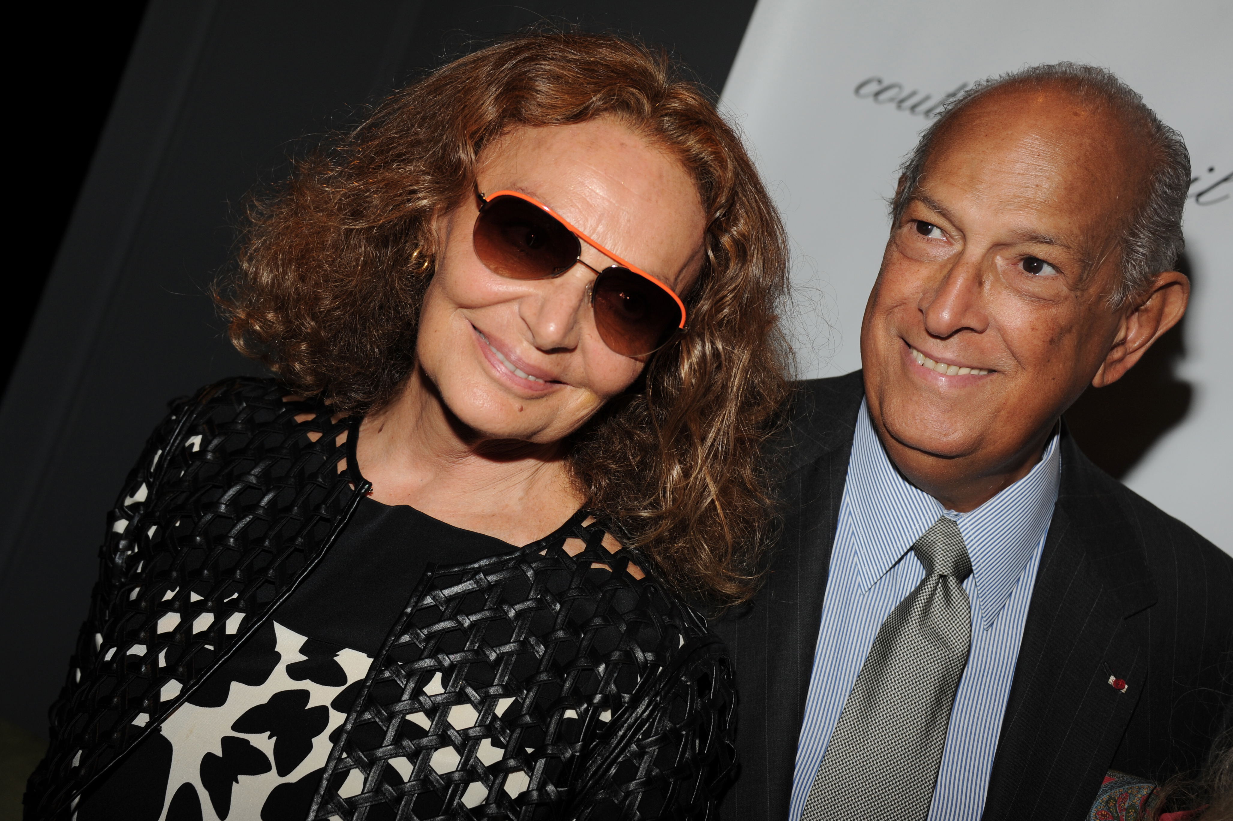 From Left: Diane von Furstenberg and Oscar de la Renta attend a function at Lincoln Center in new York City on Sept. 5, 2012.