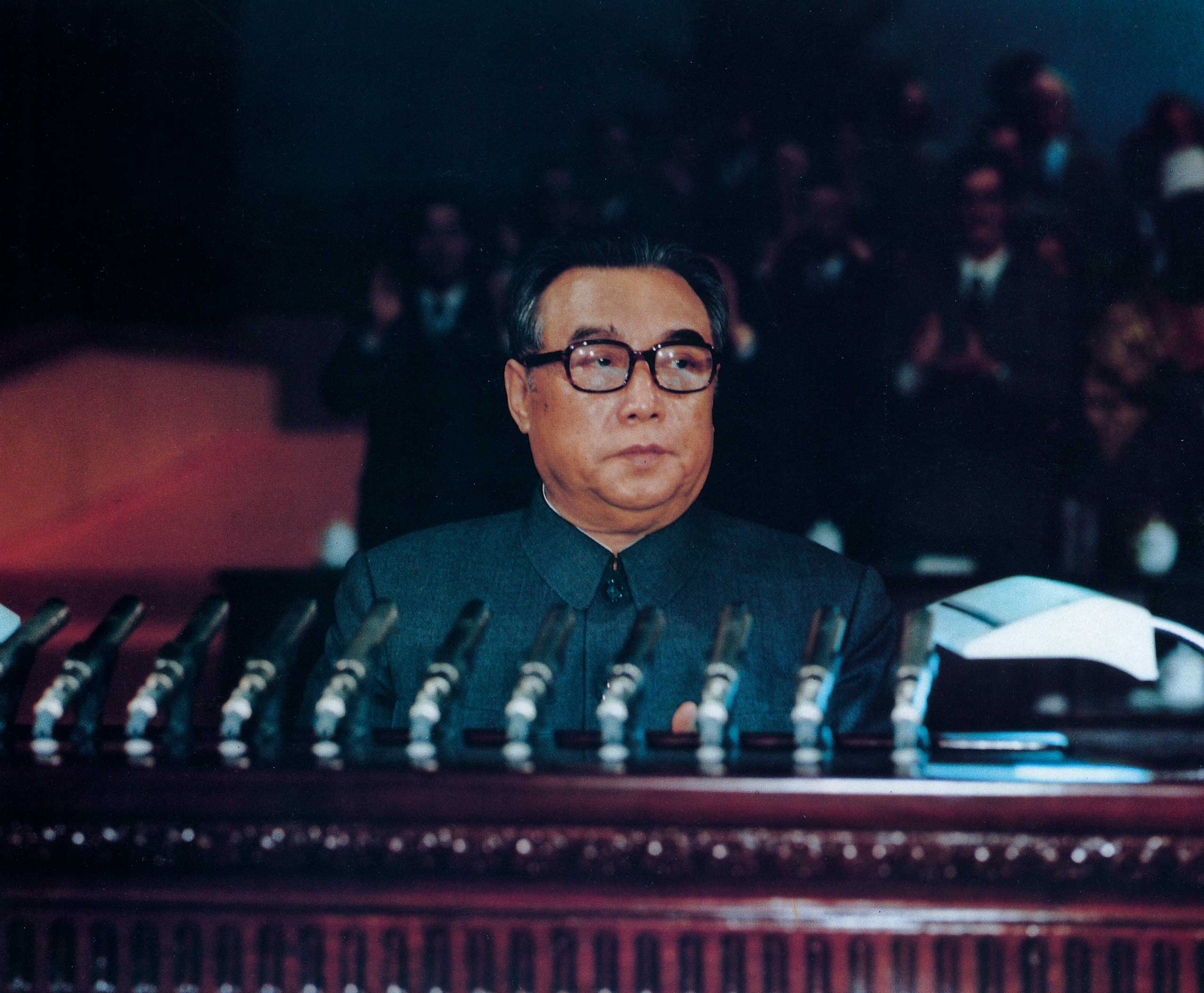 North Korea's founder Kim Il Sung in Pyongyang, Oct. 10, 1980. (AP)