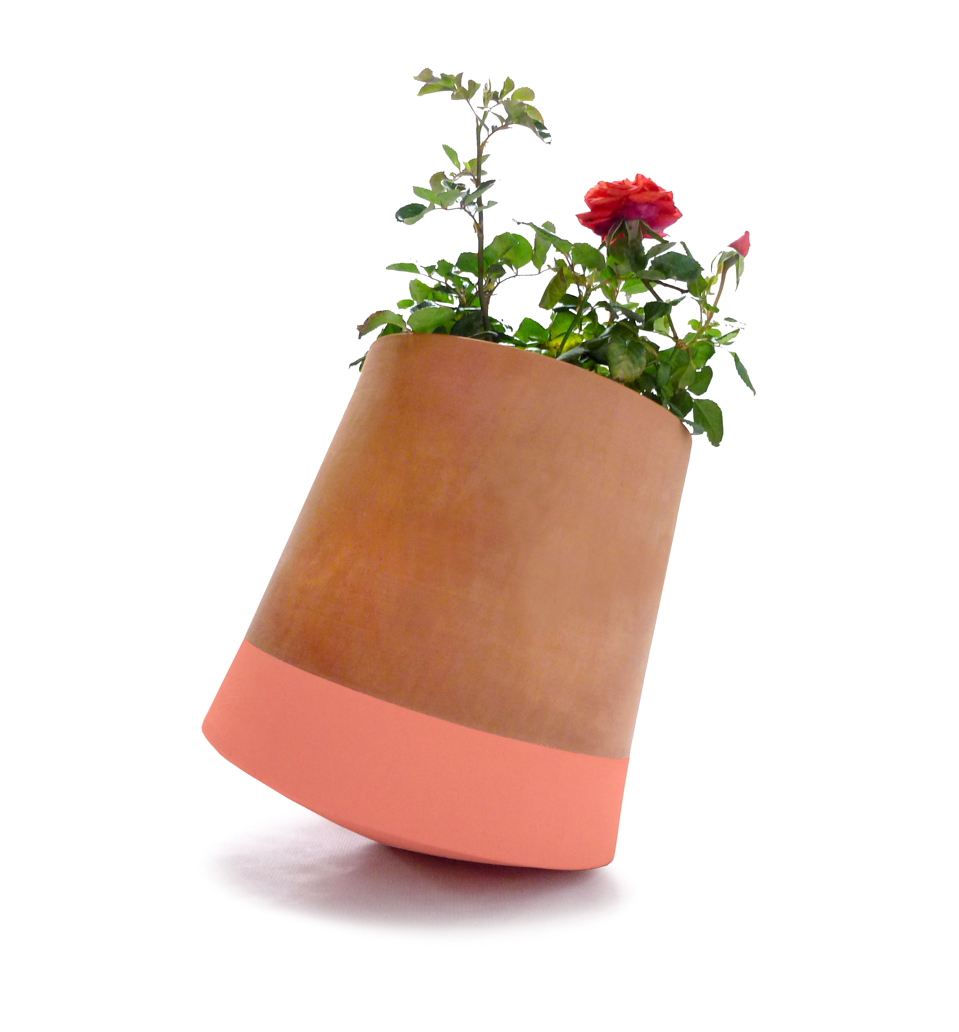 Voltasol flowerpot with flowers