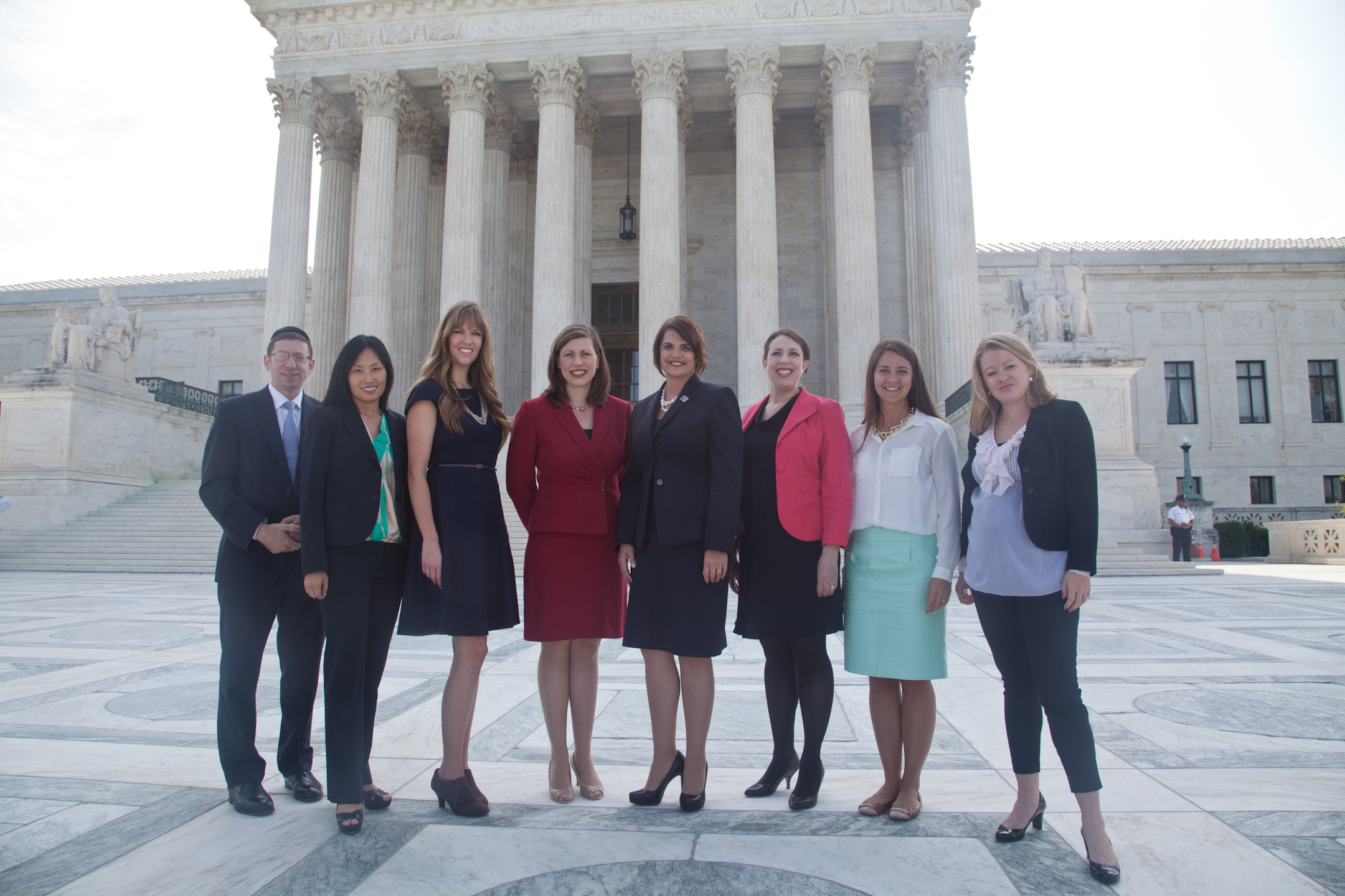 Counsel for The Becket Fund for Religious Liberty outside of the Supreme Court in Washington. (Courtesy Becket Fund)