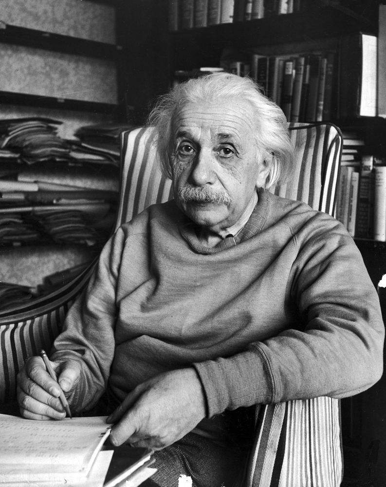 Albert Einstein, Princeton, 1948.