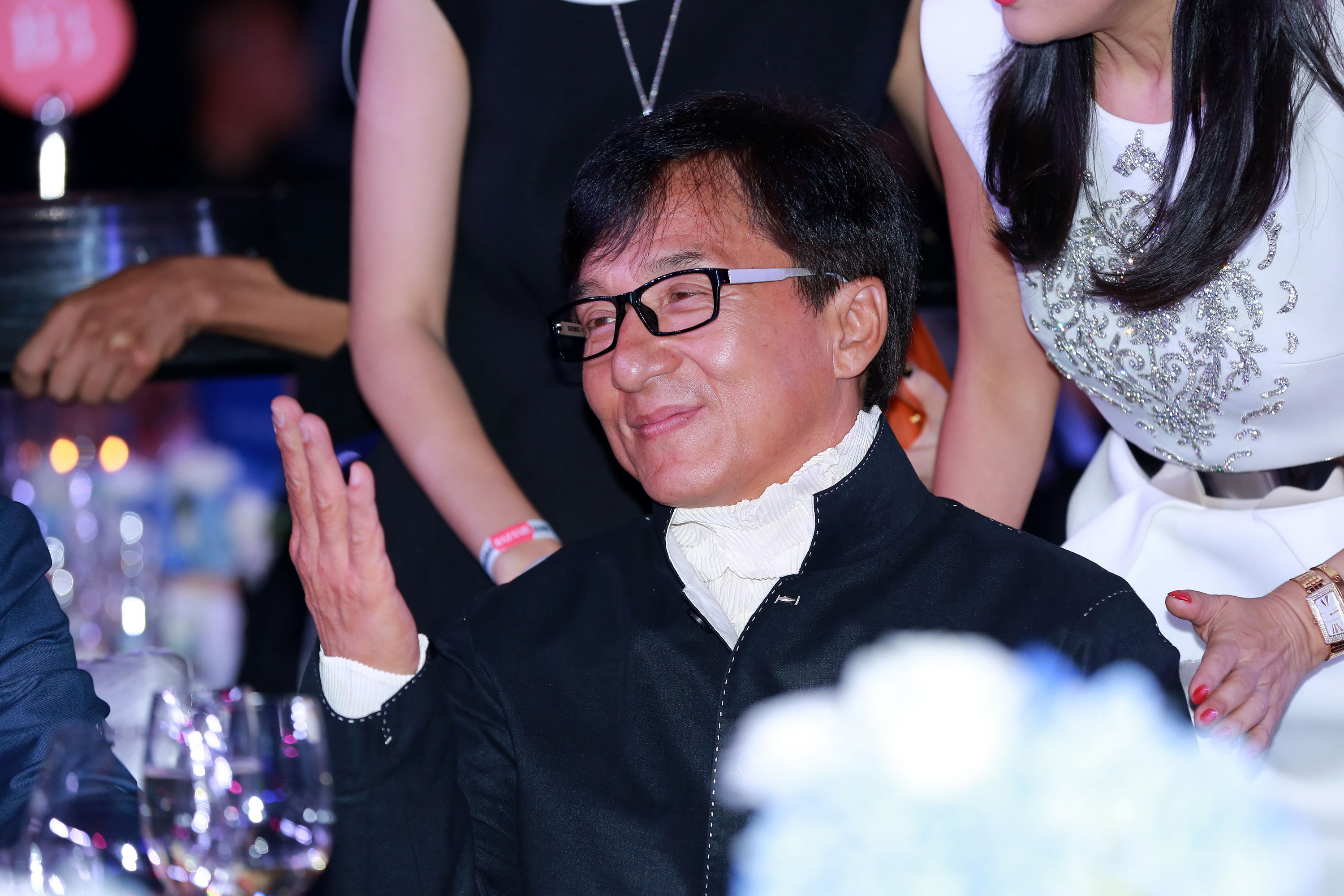 Actor Jackie Chan attends the 2014 Bazaar Charity Night in Beijing on Sept. 19, 2014 (ChinaFotoPress/Getty)