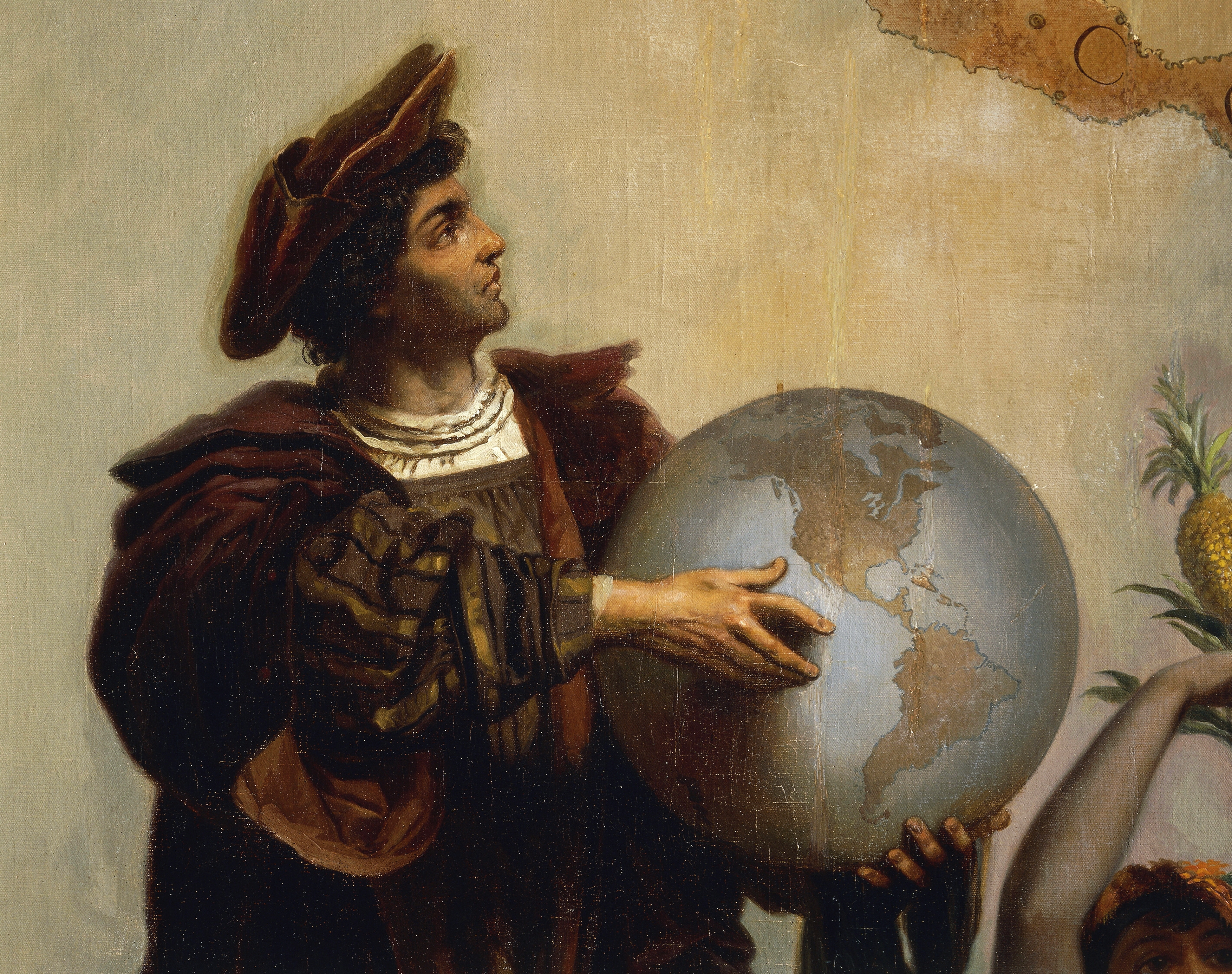 Christopher Columbus (1451-1506), painting by Peter Johann Nepomuk Geiger (1805-1880). (De Agostini—Getty Images)