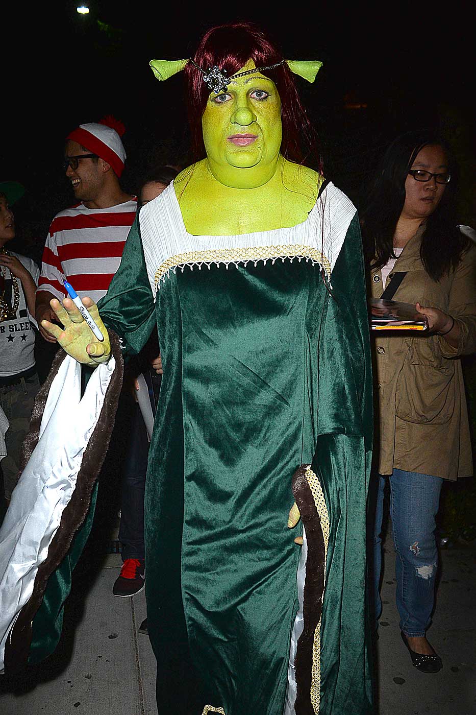 Colton Haynes Dresses as Shrek For Halloween