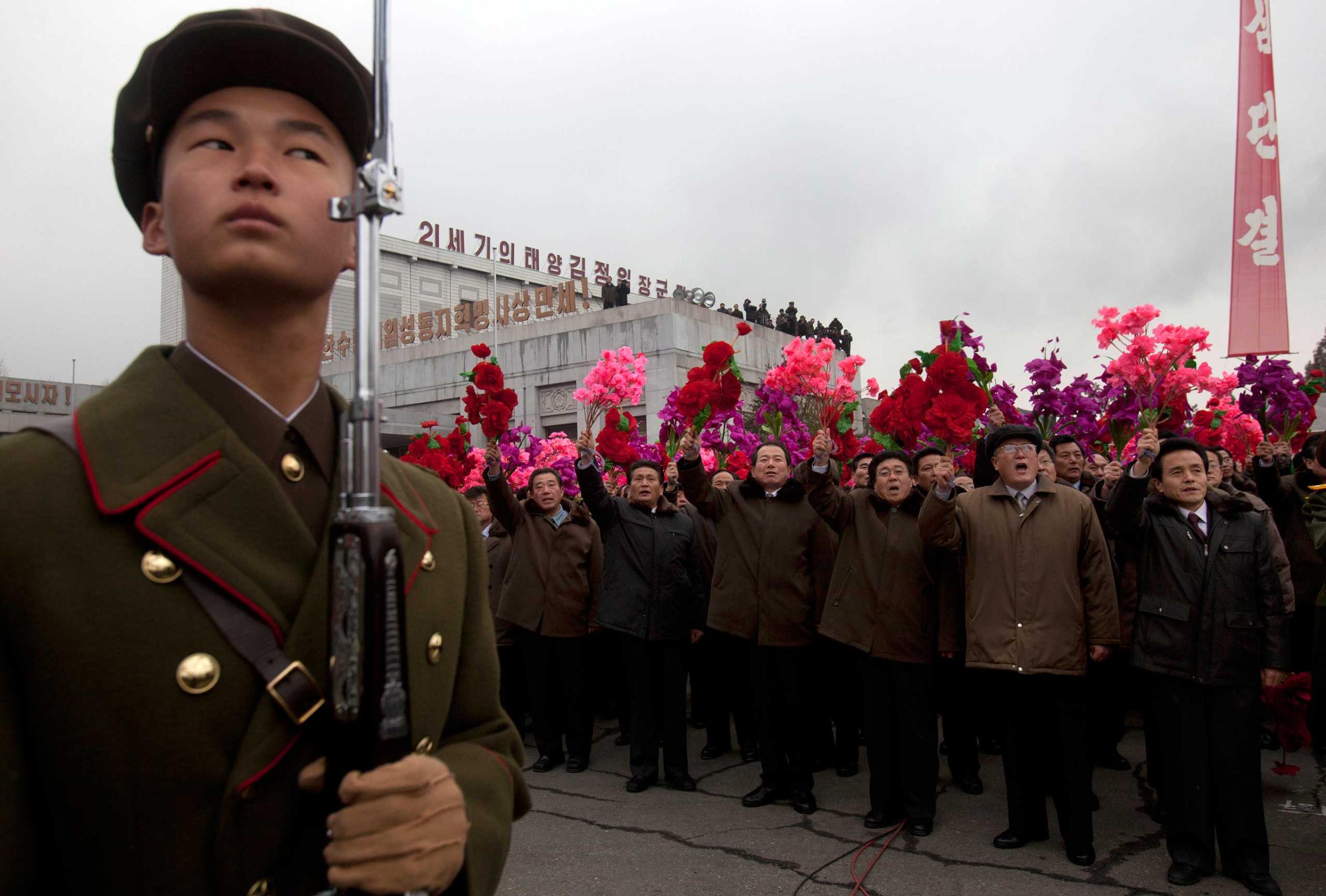 APTOPIX North Korea Venerating Kim