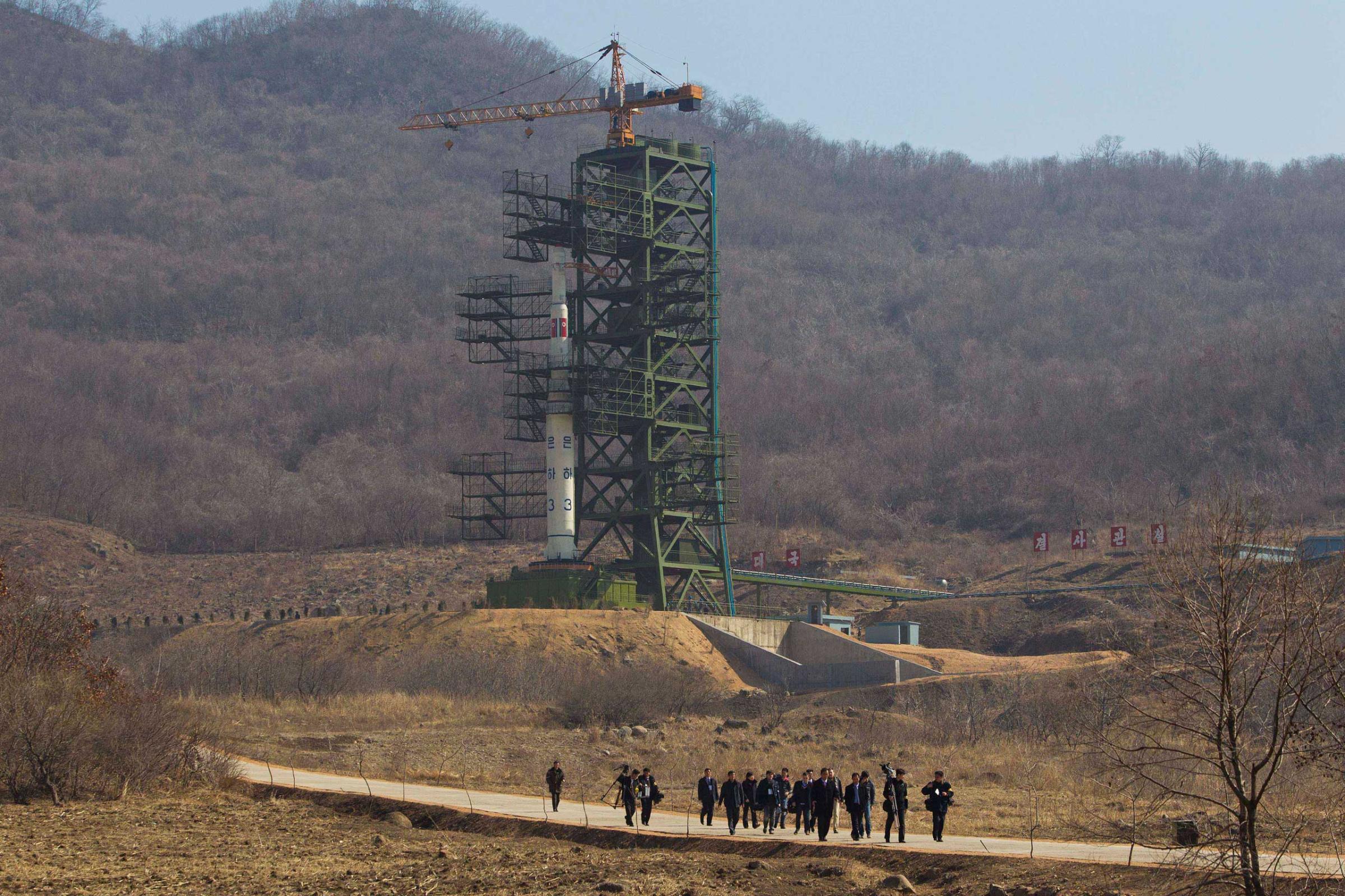 APTOPIX North Korea Rocket Launch