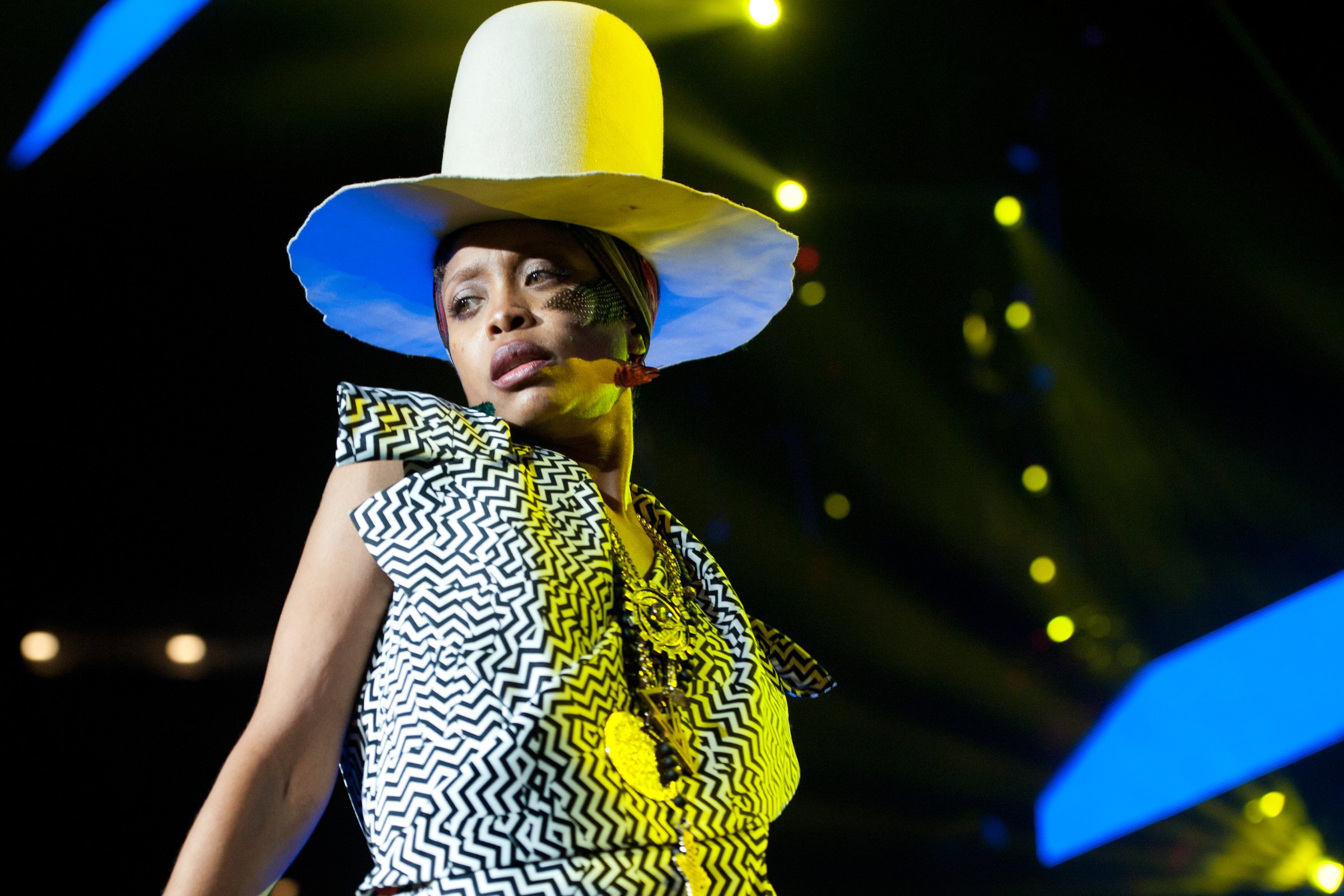 Erykah Badu performs during the 2014 Essence Music Festival on July 6, 2014 in New Orleans, Louisiana.