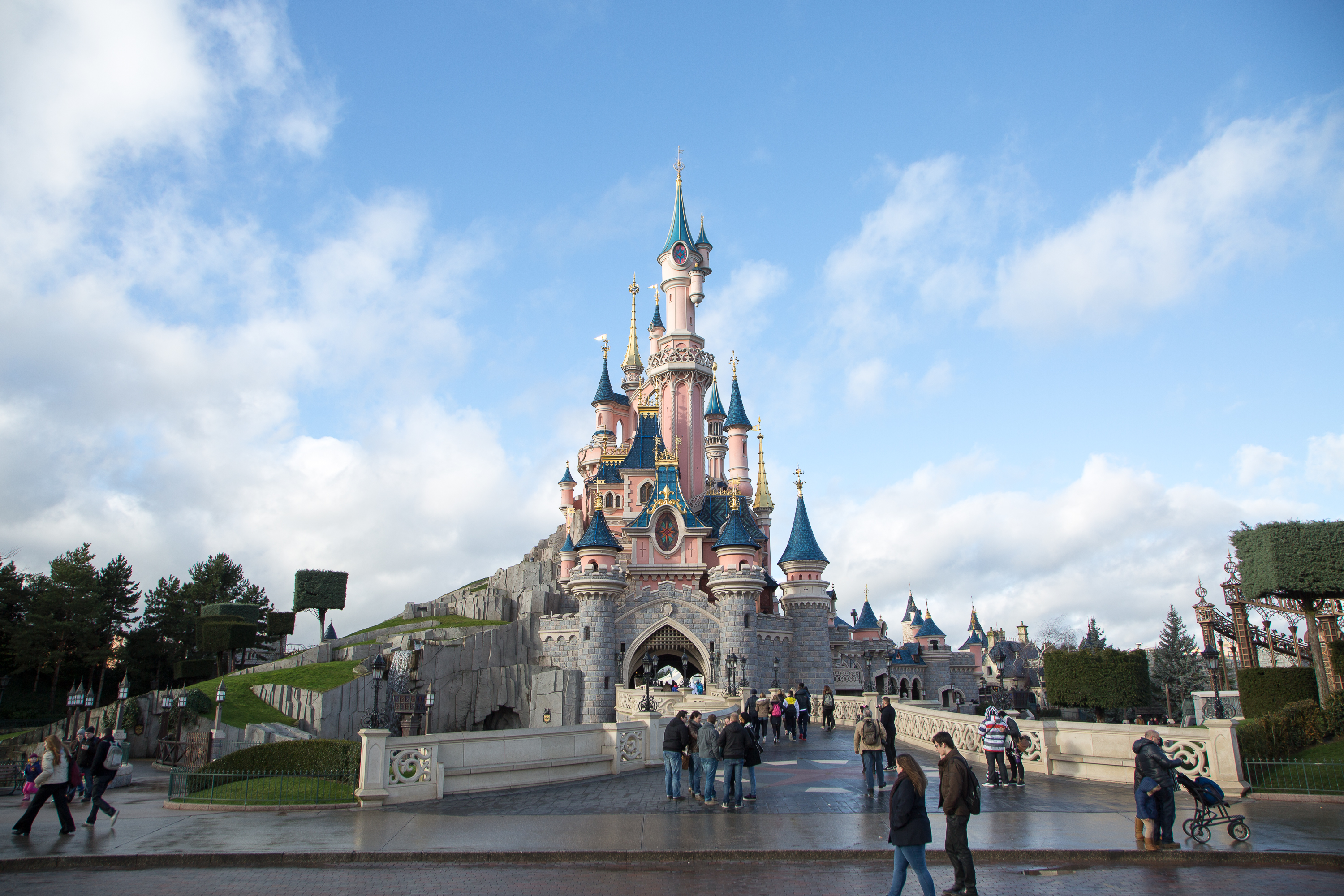 A general view of Disneyland Paris on Jan. 16, 2014. (Paul Hubble—FilmMagic/Getty Images)
