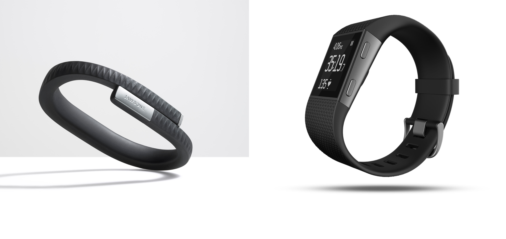 The Jawbone Up and the Fitbit Surge