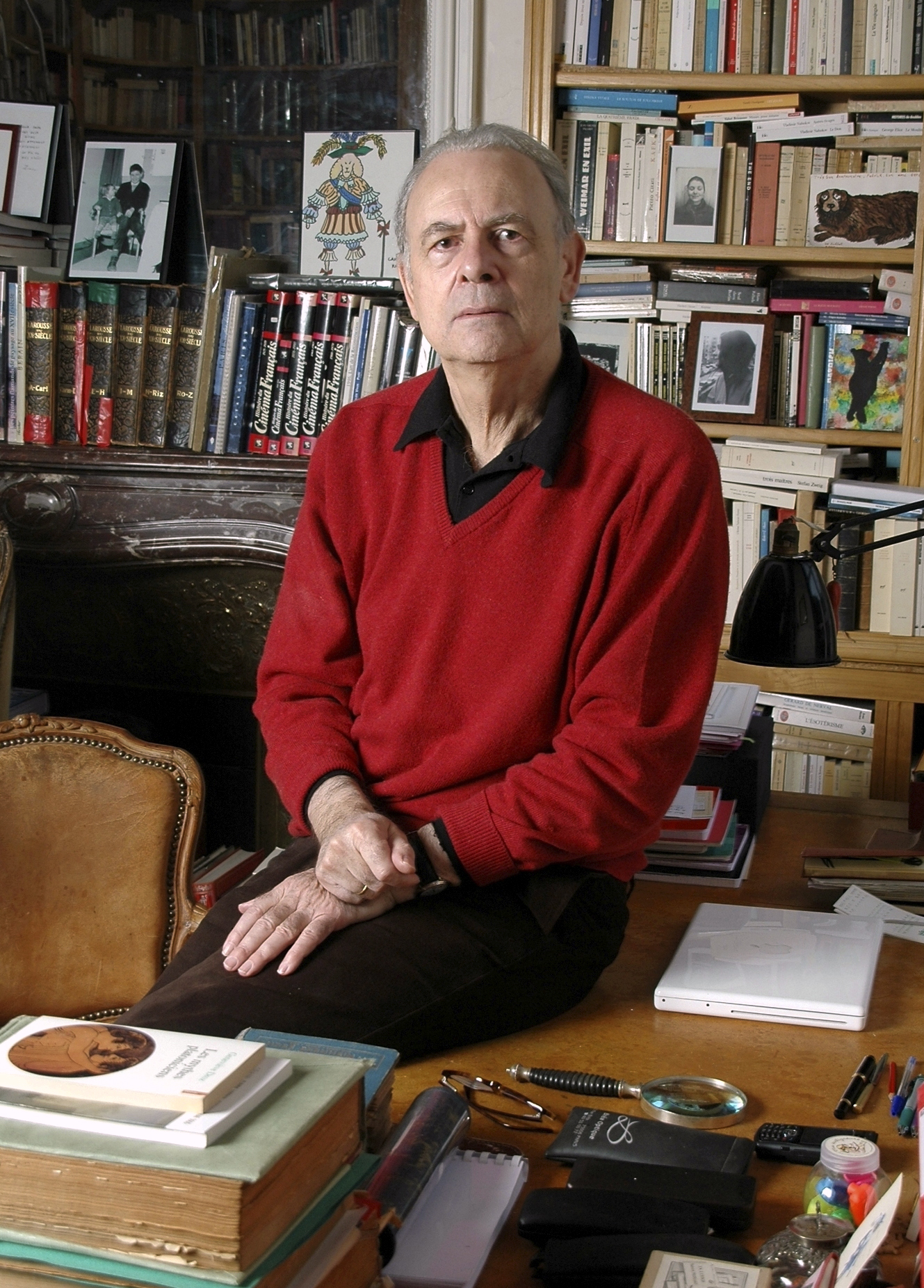 French novelist Patrick Modiano poses for a photograph. Patrick Modiano of France has won the 2014 Nobel Prize for Literature. (AP—AP/Gallimard)