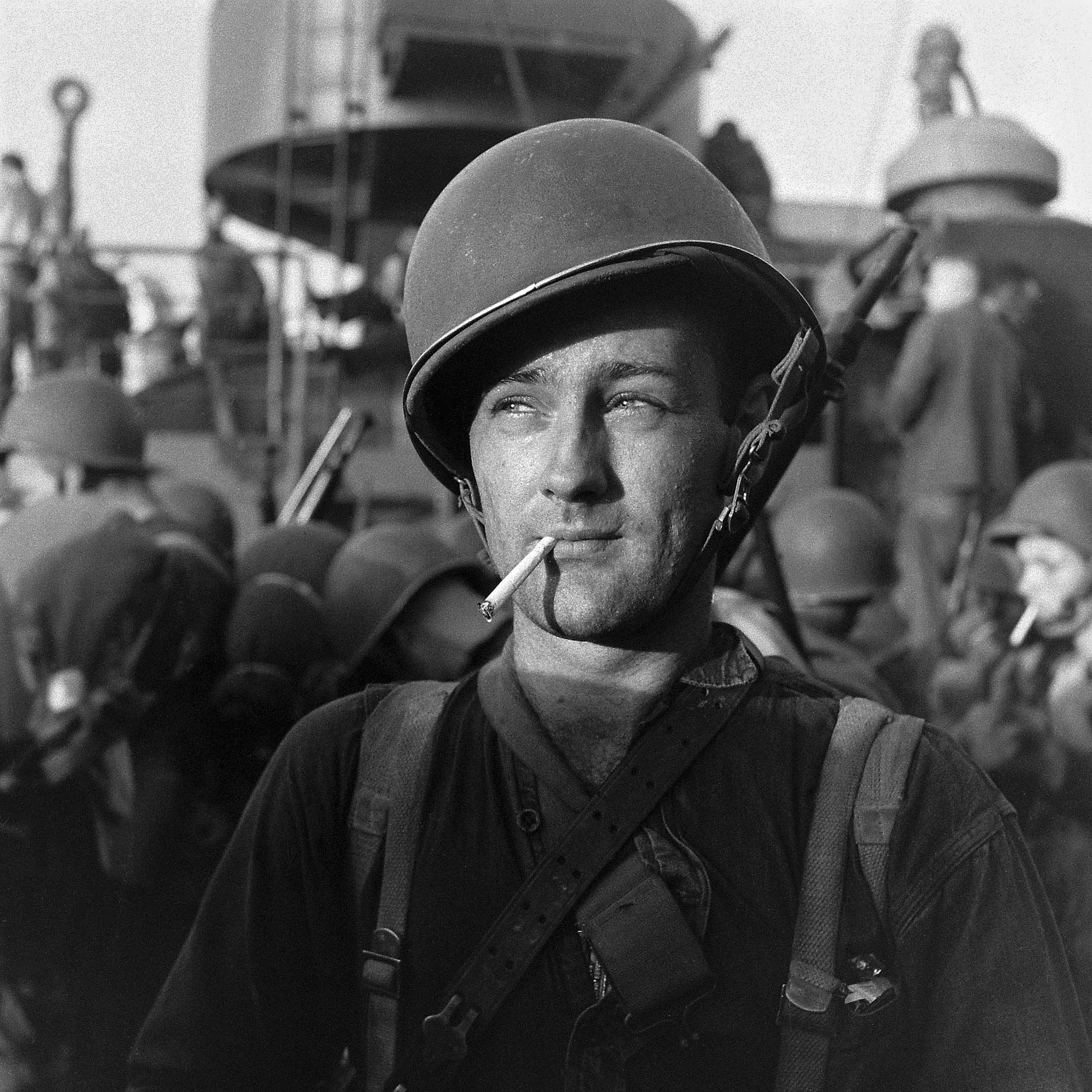 U.S. Marines, Guadalcanal, 1942.