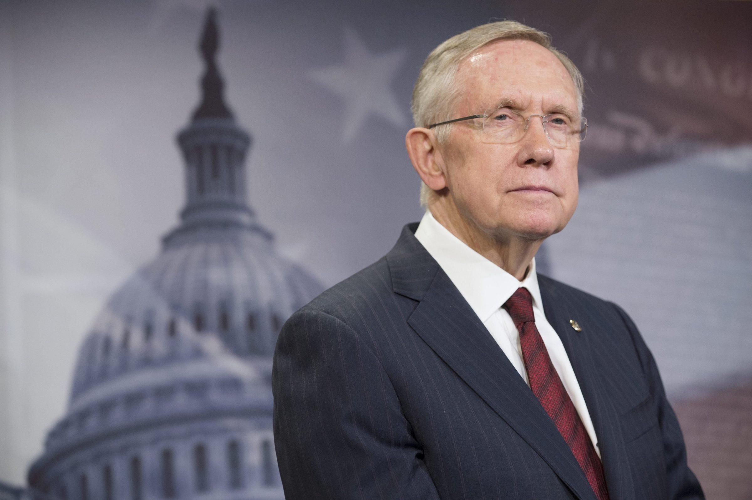 Senate Majority Leader Democrat Harry Reid attends a news conference on Capitol Hill in Washington on Sept. 18, 2014.