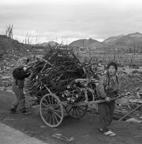 Nagasaki, 1945, a few months after an American B-29 dropped an atomic bomb, codenamed 