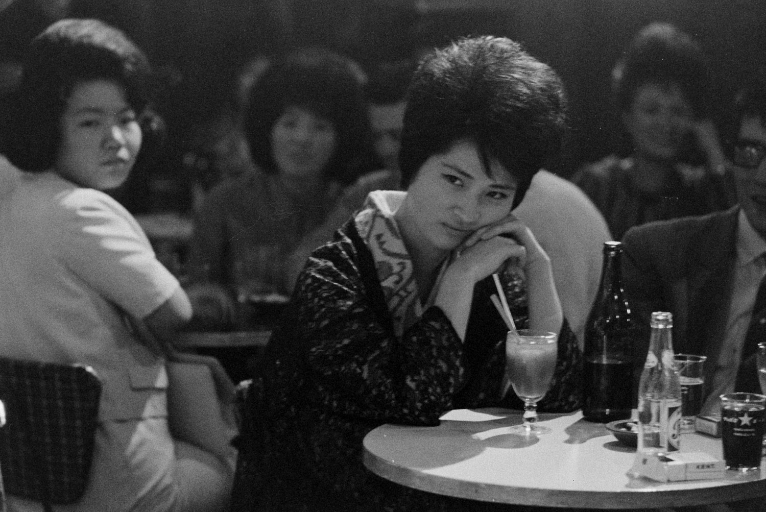 Listening to jazz, Tokyo, 1964.