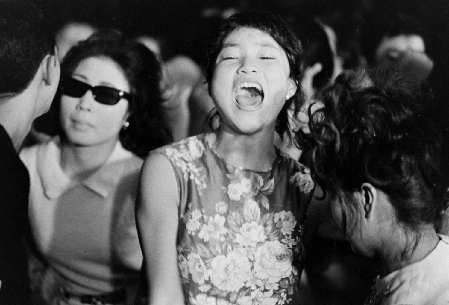 Screaming for the "Tokyo Beatles," 1964.