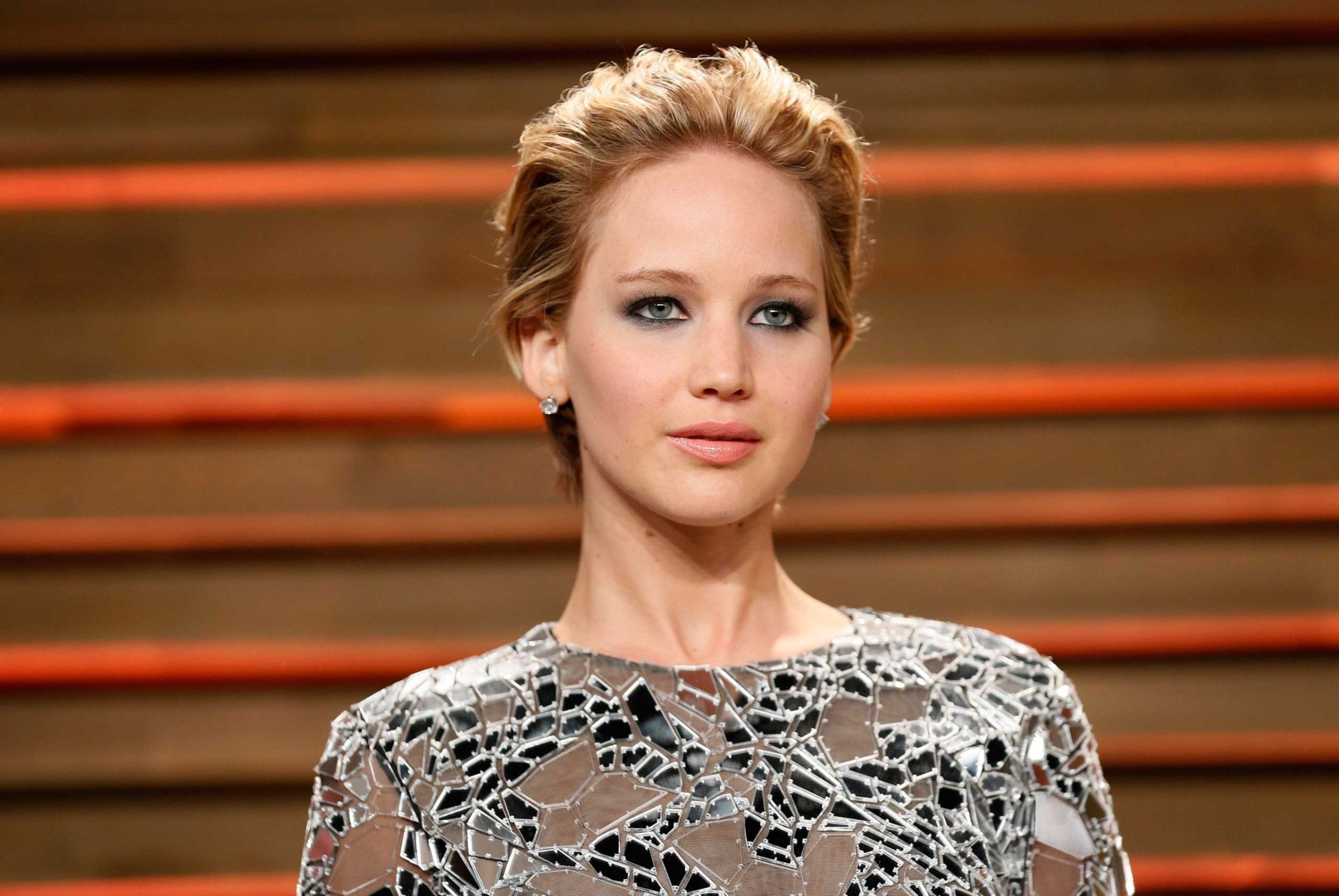 File photo of actress Jennifer Lawrence arriving at the 2014 Vanity Fair Oscars Party in West Hollywood