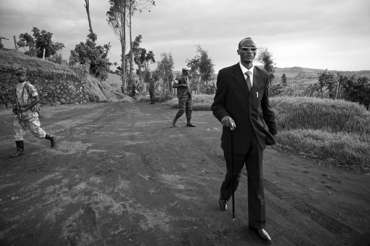 Laurent N'Kunda, leader of the Tutsi rebels movement. Democratic Republic of Congo.