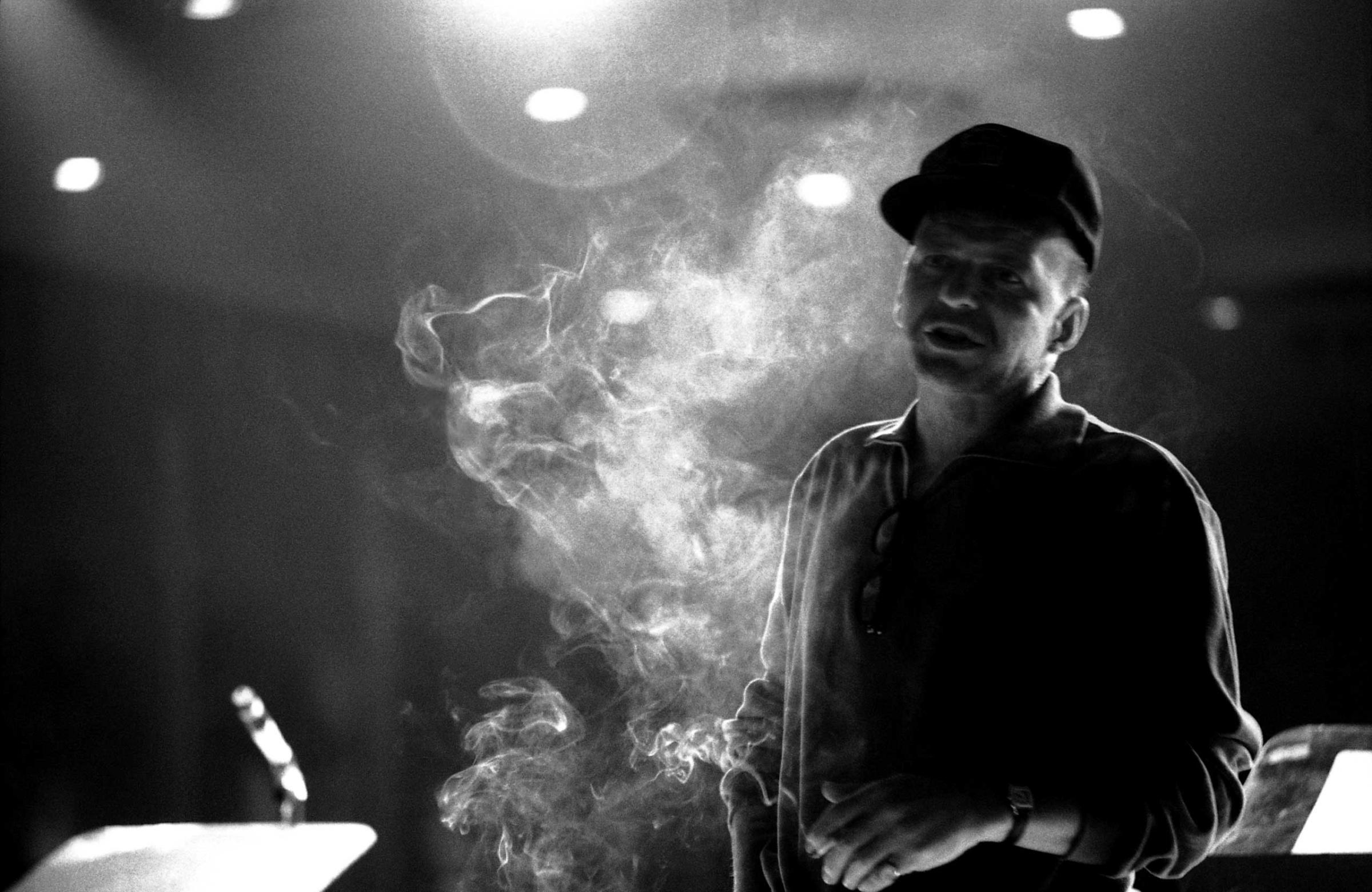 Frank Sinatra in rehearsal, Las Vegas, 1965.