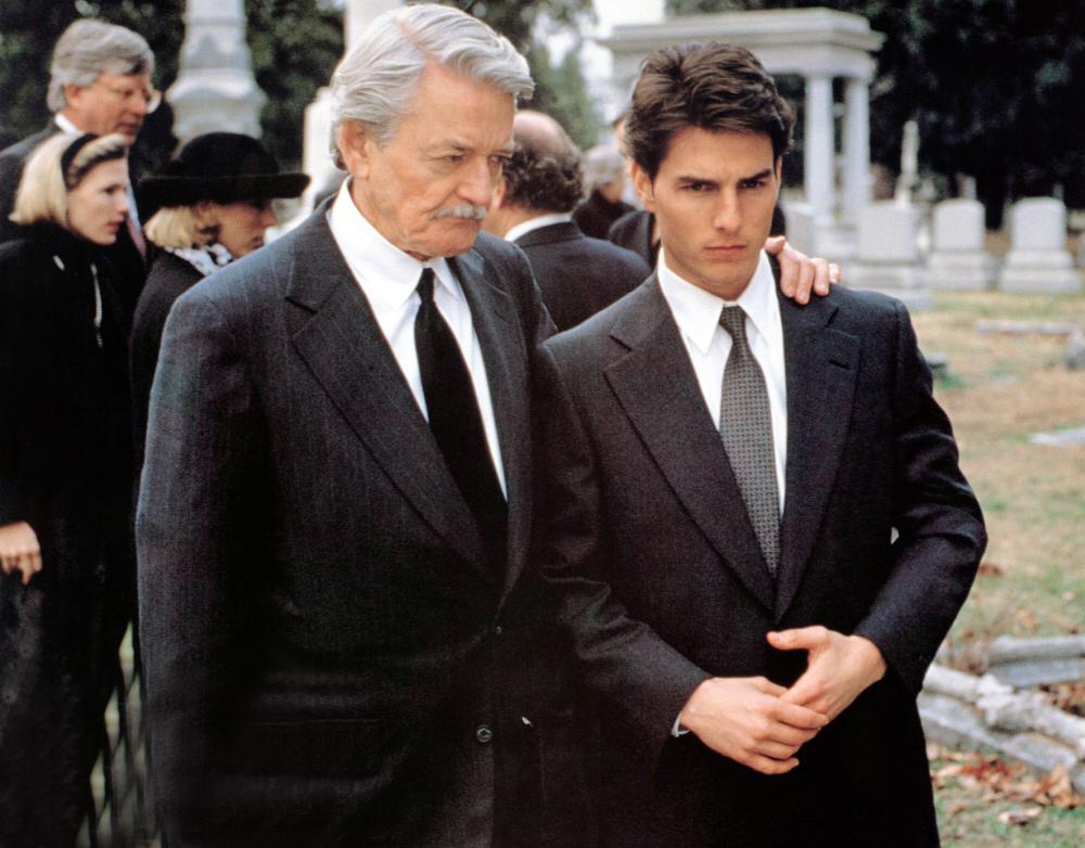 From Left: Hal Holbrook and Tom Cruise in 'The Firm' in 1993.