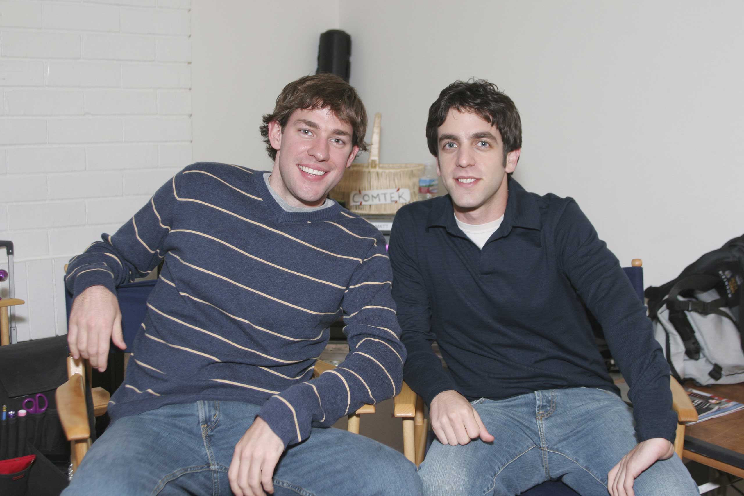 It's not surprising that 'Office' co-stars John Krasinski and B.J. Novak are friends, but that they've been friends for so long: since little league.
