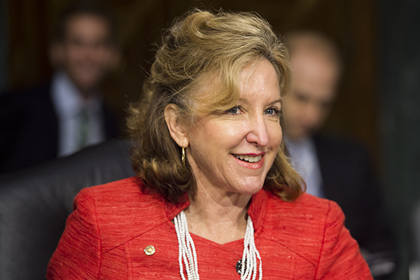 Sen. Kay Hagan, D-N.C., takes her seat for the Senate Banking, Housing and Urban Affairs Committee hearing on "The Semiannual Monetary Policy Report to the Congress" with Federal Reserve Board Chairwoman Janet Yellen on July 15, 2014.
