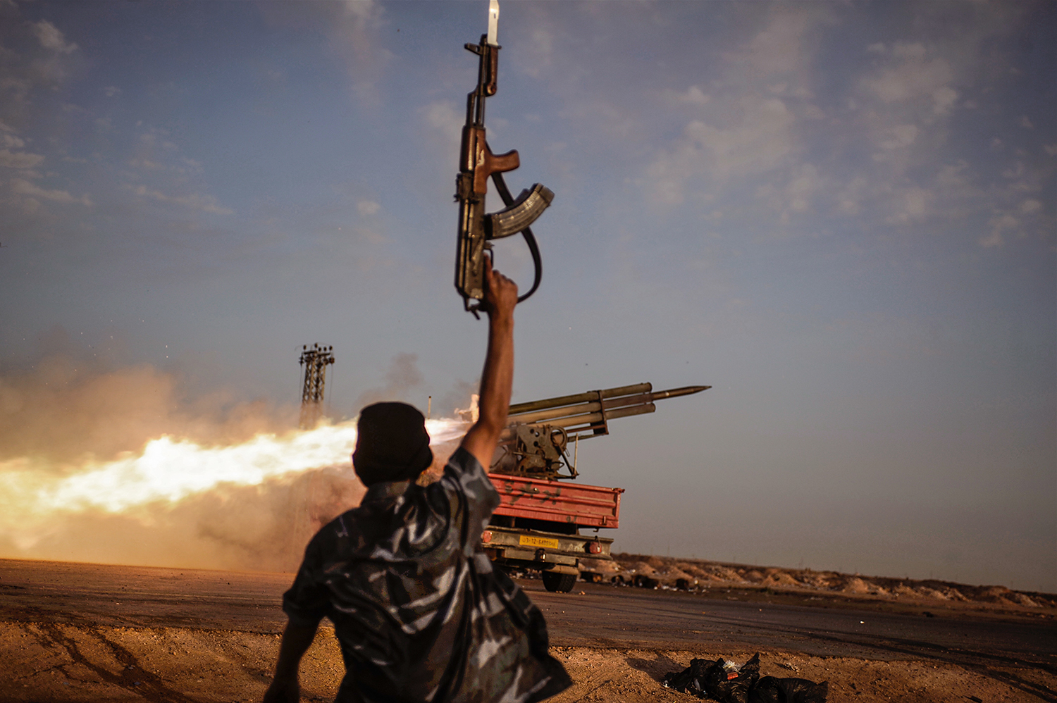 Rebel Fighters, Libyan War, 2011.