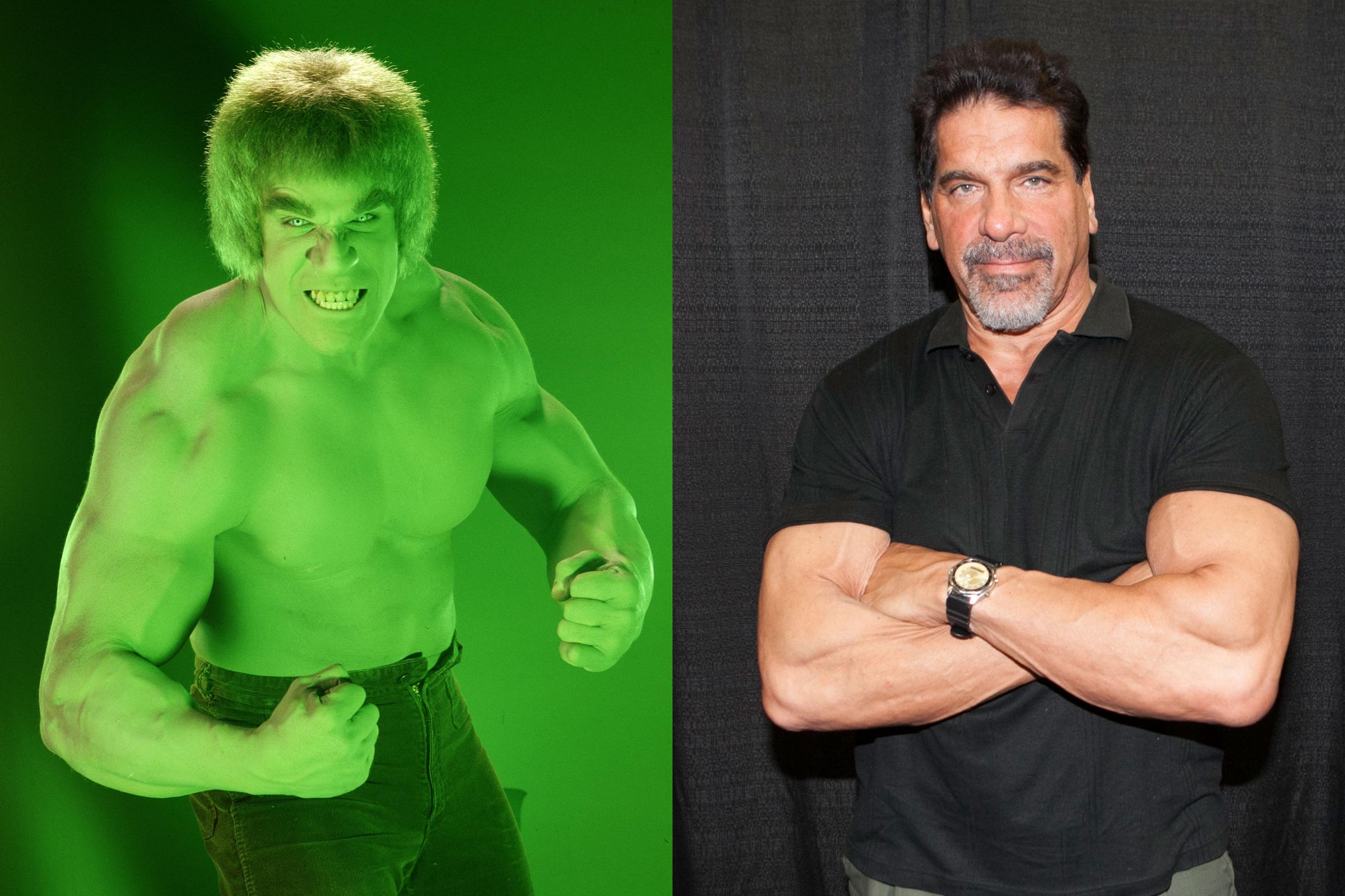 LOS ANGELES - MARCH 1:THE INCREDIBLE HULK cast member Lou Ferrigno as the 'Hulk'. The television program originally aired on CBS from March 1978 to June 1982. (Photo by CBS via Getty Images) *** Local Caption *** Lou Ferrigno