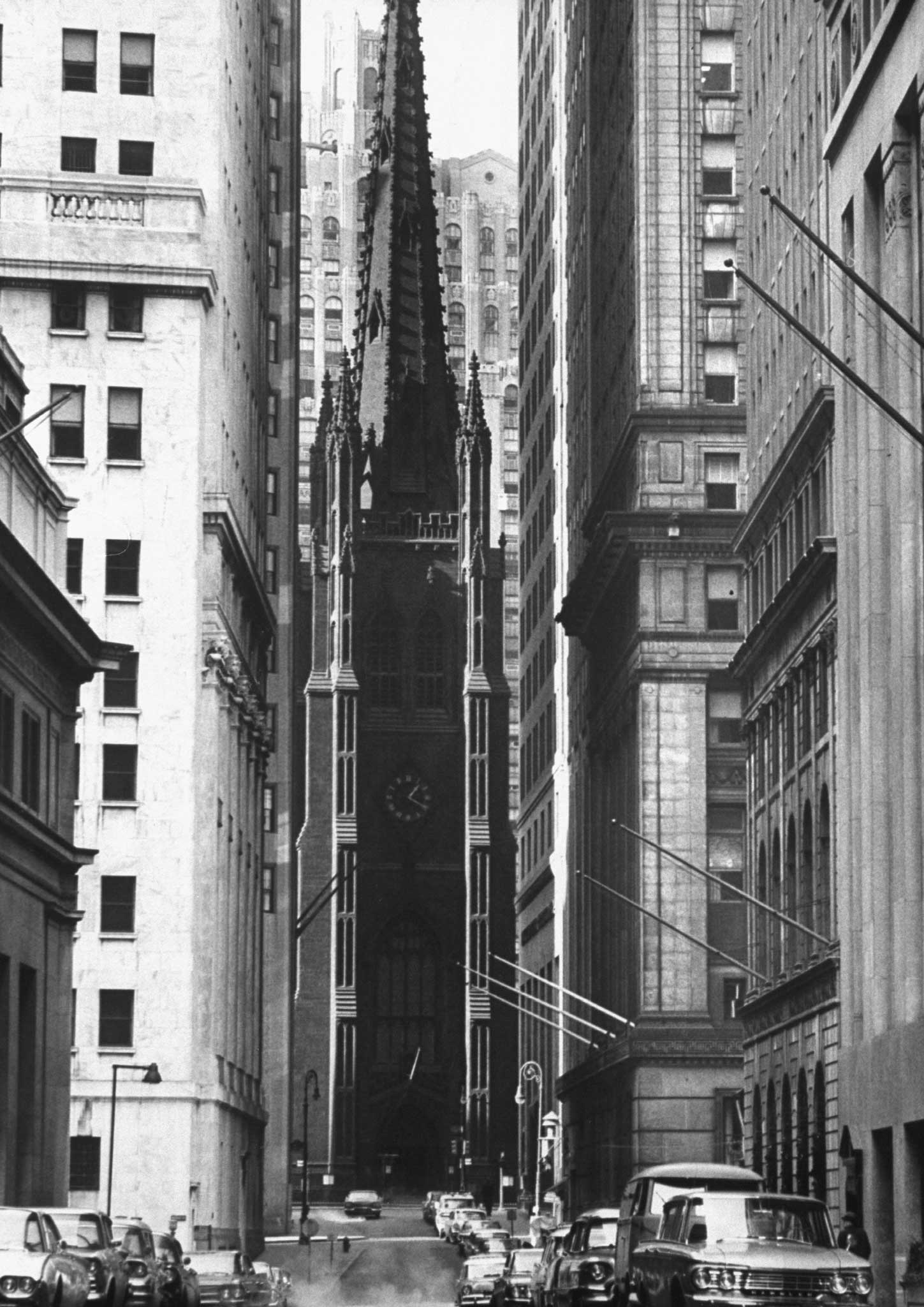 Trinity Church, Lower Manhattan, 1962.