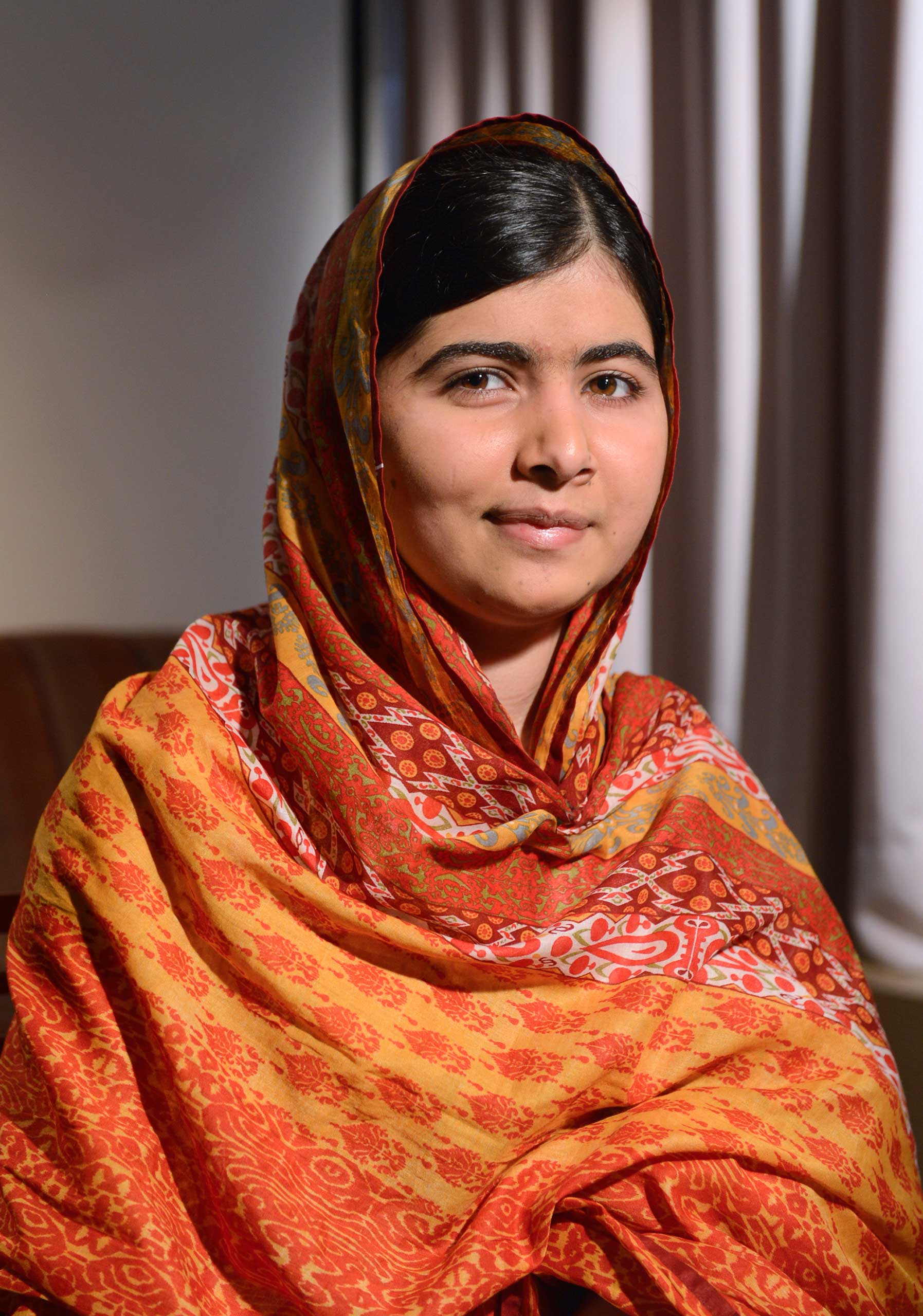 Pakistinian teenager and education activist Malala Yousafzai is interviewed on GOOD MORNING AMERICA, airing MONDAY, AUG. 18 (7:00-9:00am, ET) on the ABC Television Network. (Photo by Ida Mae Astute/ABC via Getty Images) MALALA YOUSAFZAI