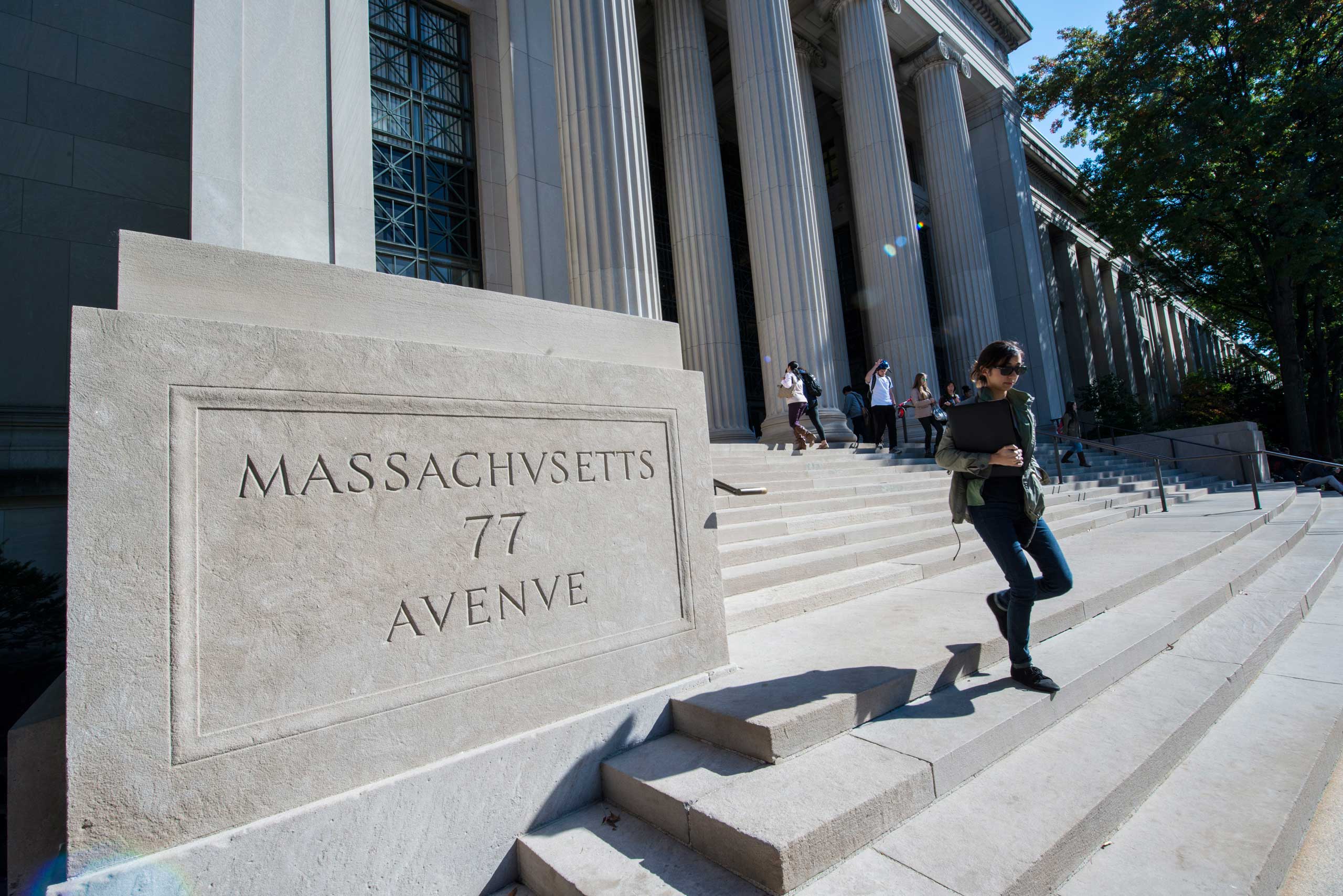The main entrance to the Massachusetts Institute of Technology in Cambridge, Mass. (Rick Friedman—Corbis)