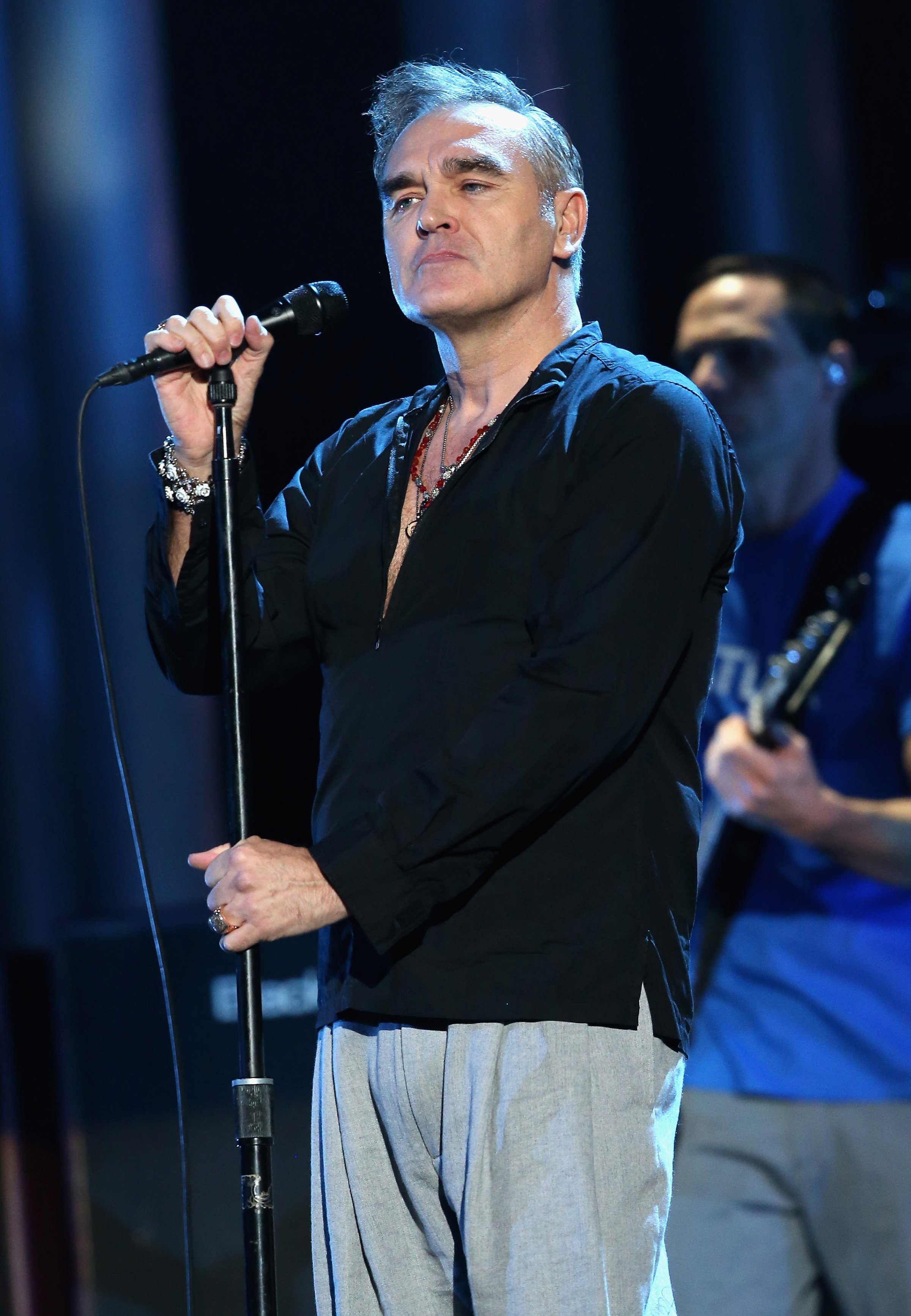 Singer Morrissey performs on stage during the 20th annual Nobel Peace Prize Concert at the Oslo Spektrum on Dec. 11, 2013 in Oslo.