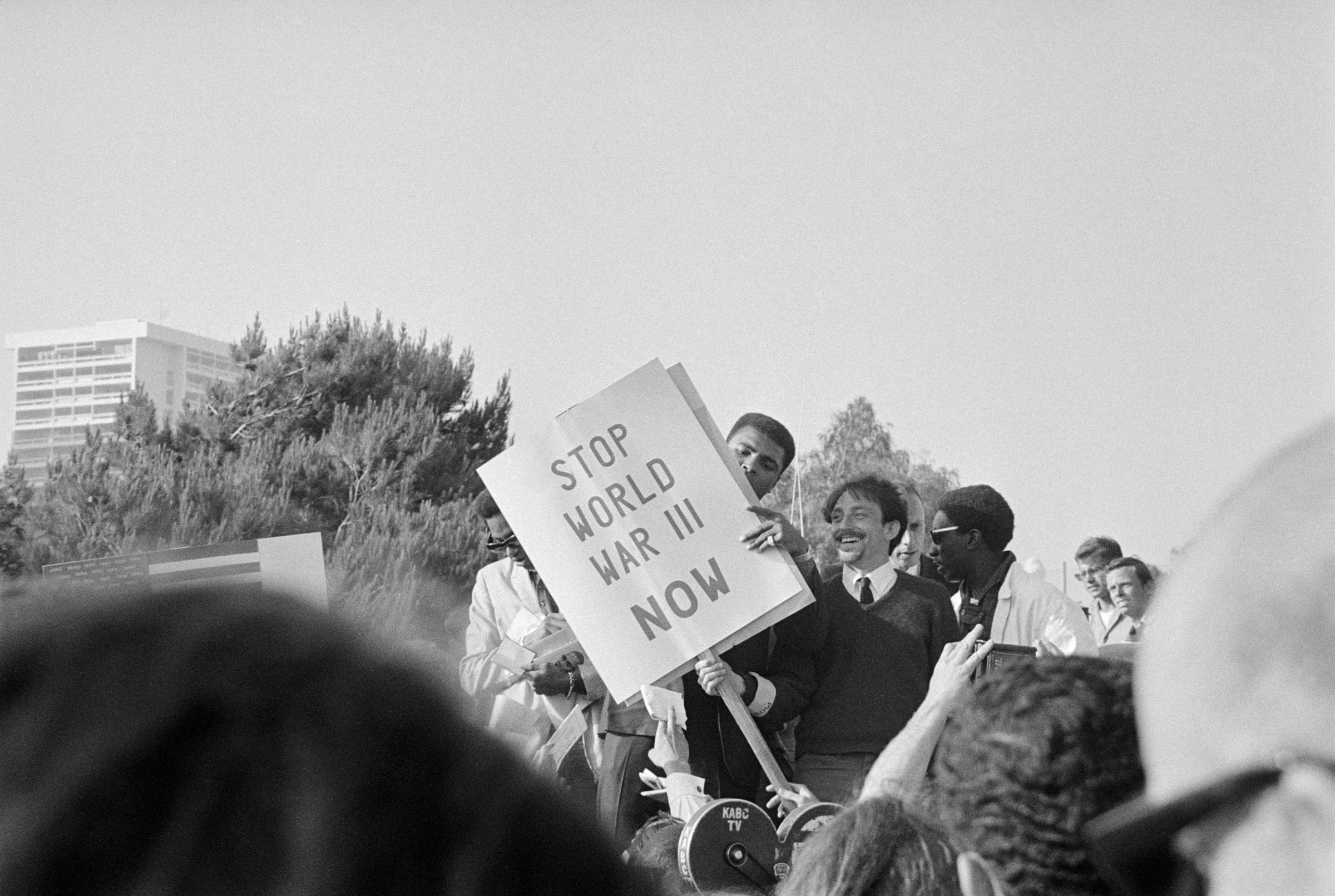 Muhammad Ali Vietnam anti-war protest Los Angeles 1967