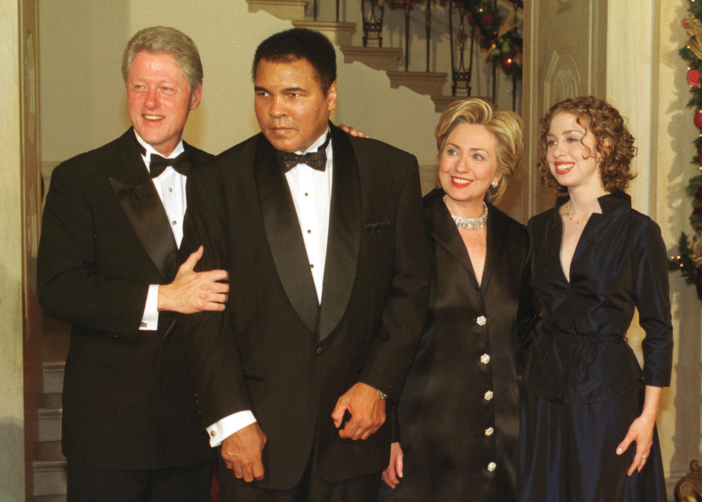 Muhammad Ali Bill Clinton Hillary White House