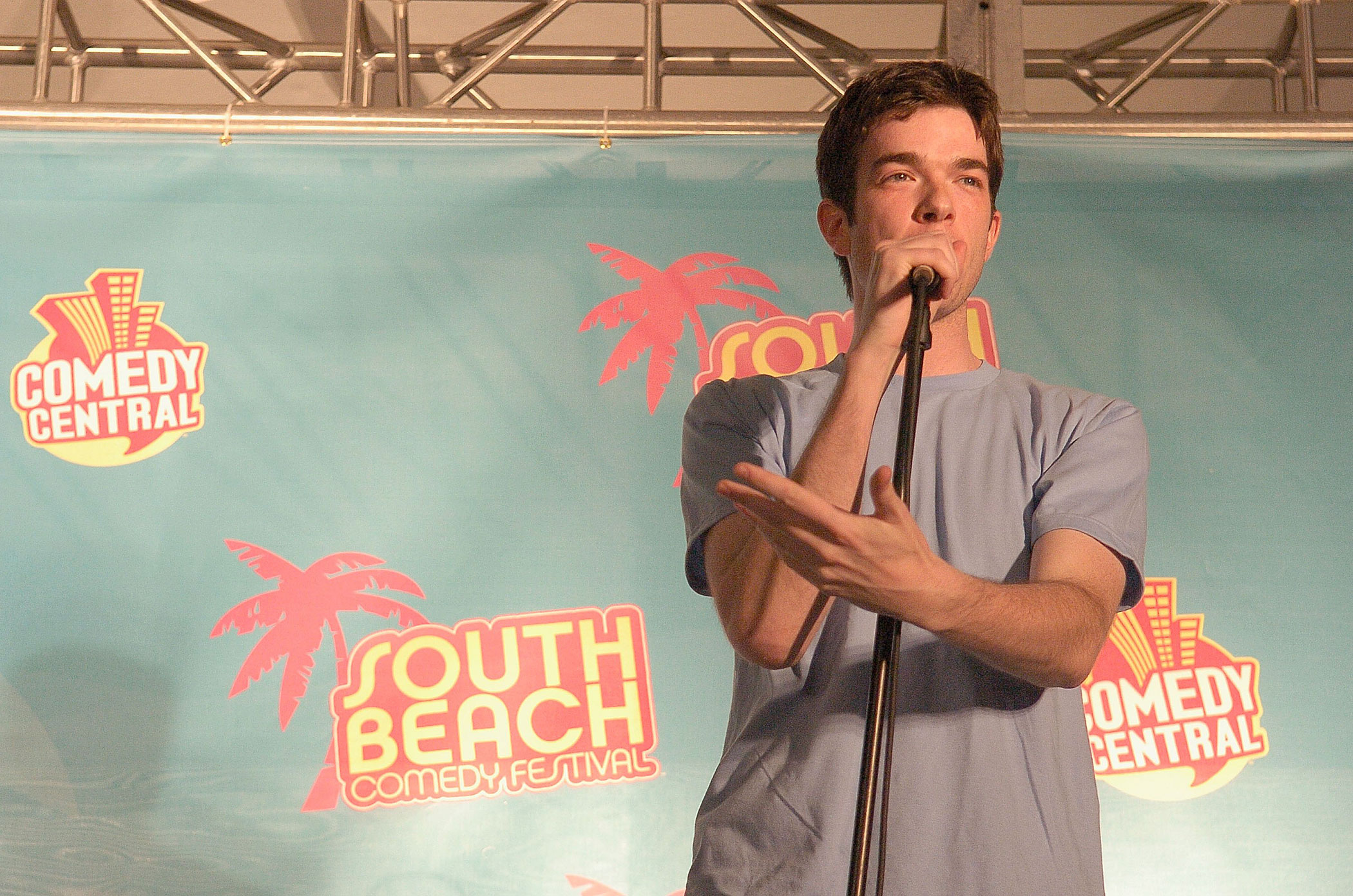 If you've seen so much as a trailer for Mulaney, you could probably guess that, like Jerry Seinfeld, John Mulaney, 32, first made a name for himself in show business as a stand-up comedian. Here he is, performing in Florida in 2007.