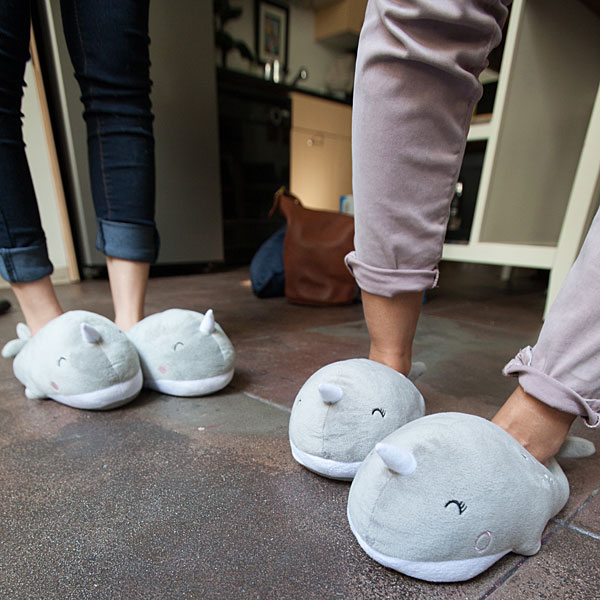 narwhal slippers