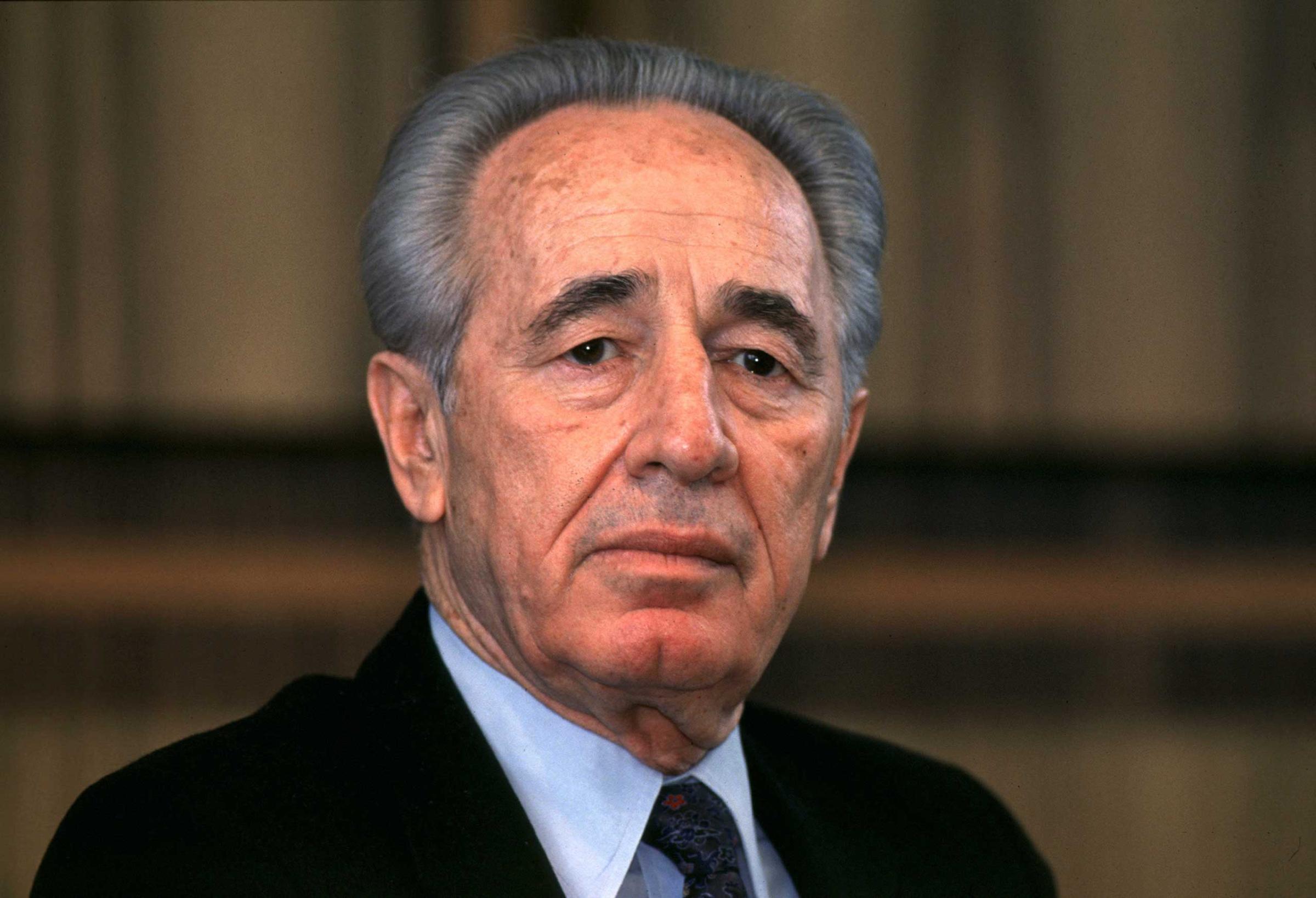 Portrait Of Shimon Peres