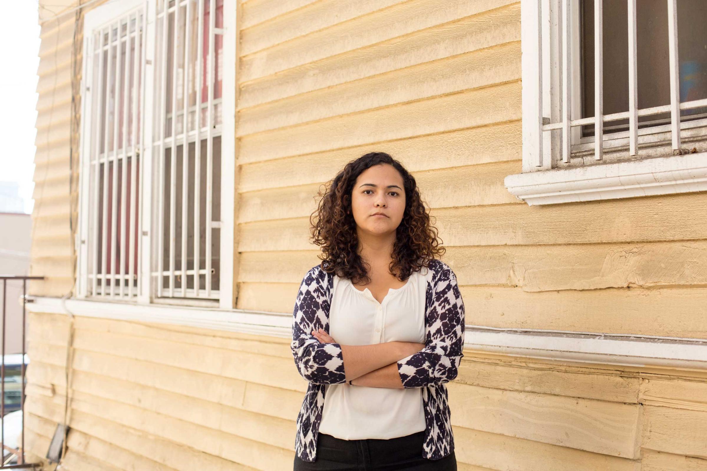 Patricia Ortiz poses for a portrait near her office win Los Angles, CA, Wednesday Oct 1,2014. (Photo by Annie Tritt)