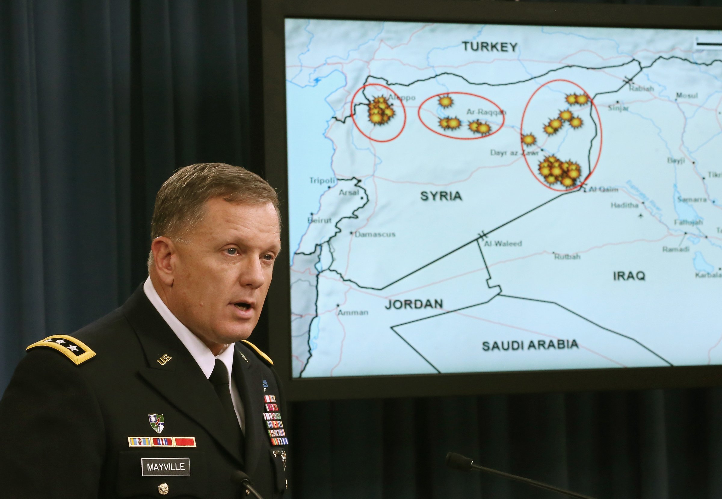 Lt. General William Mayville Jr. Briefs The Media At Pentagon On Recent Strikes Against ISIL In Syria