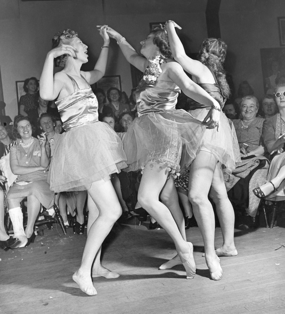 LIFE described the "Hefty Ballet" as "a choreographic burlesque devised by a local instructor." No explanation was given as to why the women imagined that men at a smoker customarily enjoy a bit of ballet with their booze, cigars and strippers.