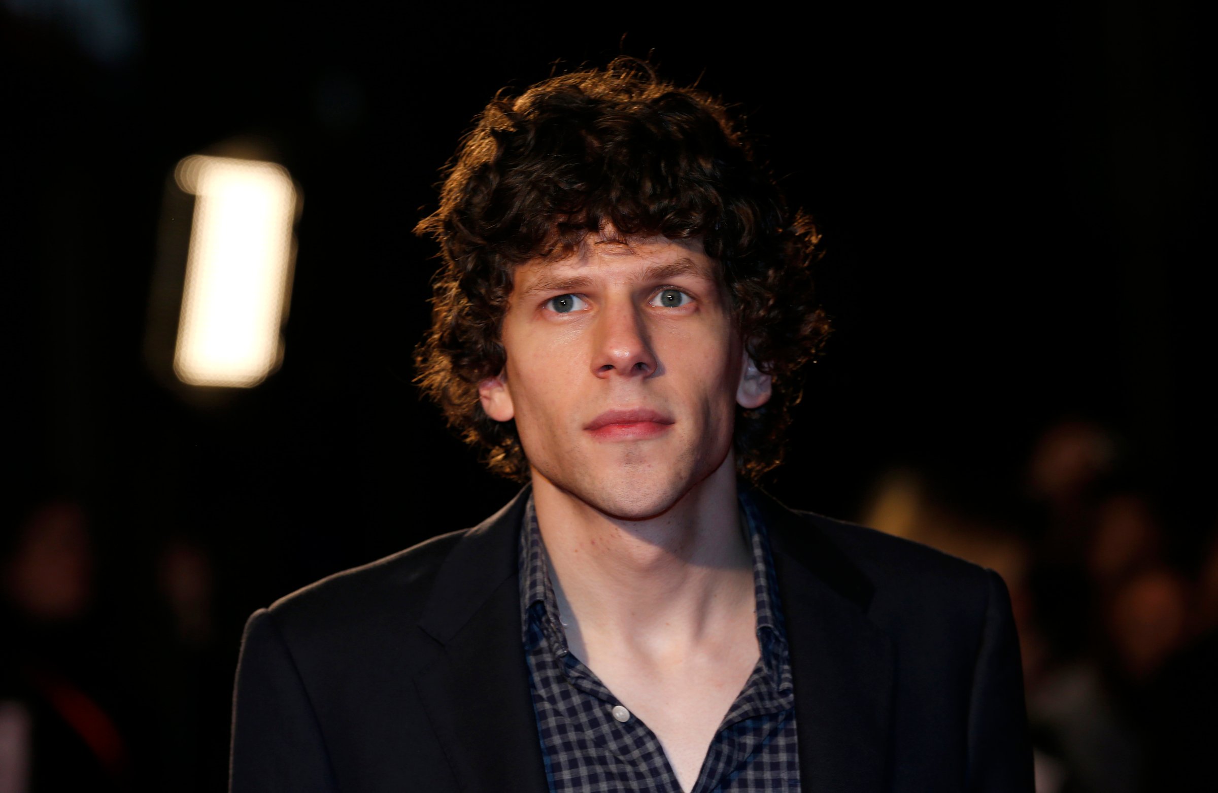 Cast member Eisenberg arrives for the European premiere of "The Double" at the London Film Festival, at the Odeon West End, in central London